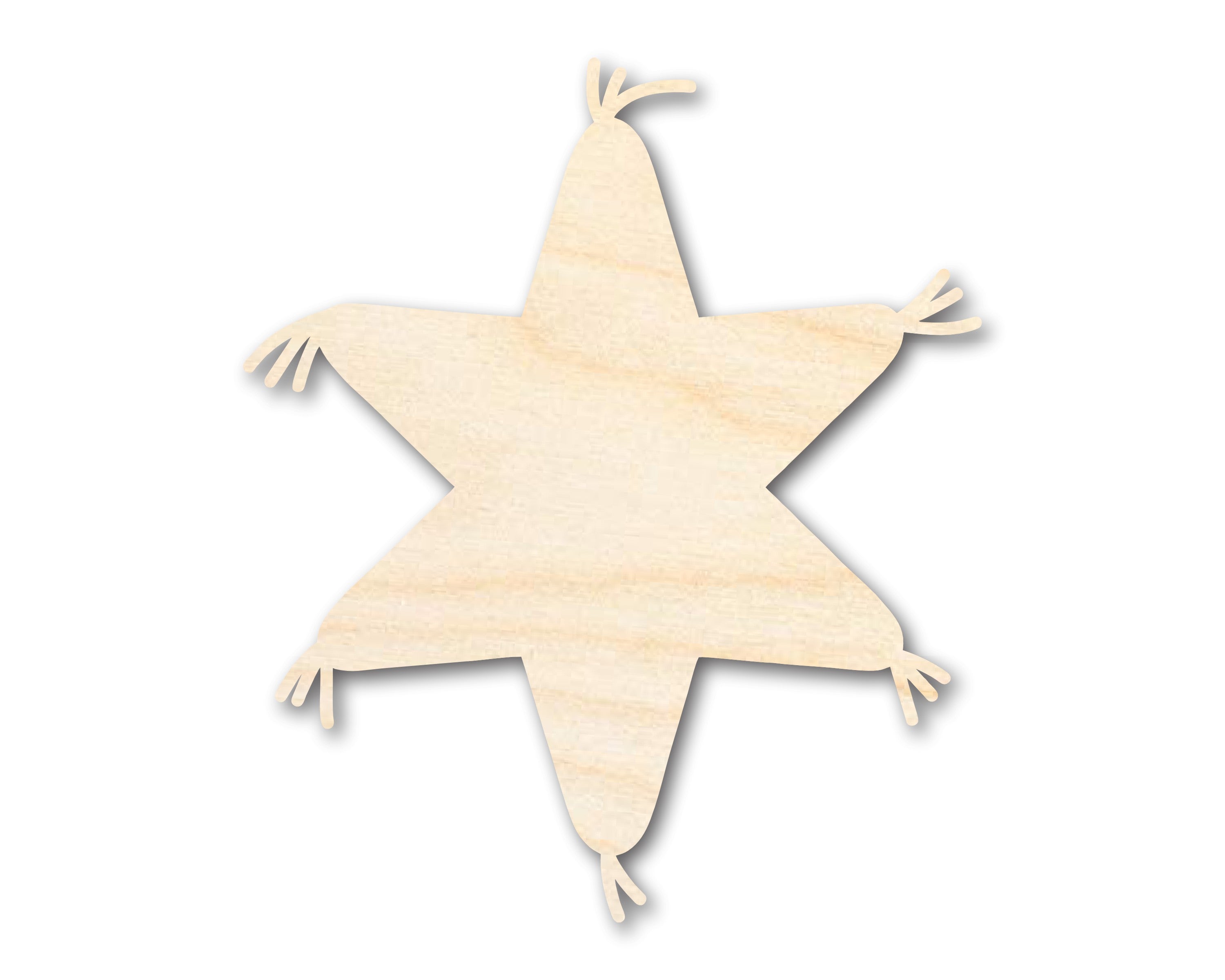 DIY Unfinished Baltic Birch Wood Star Pinata Shape - Up to 46 Inches for 24+ Crafts
