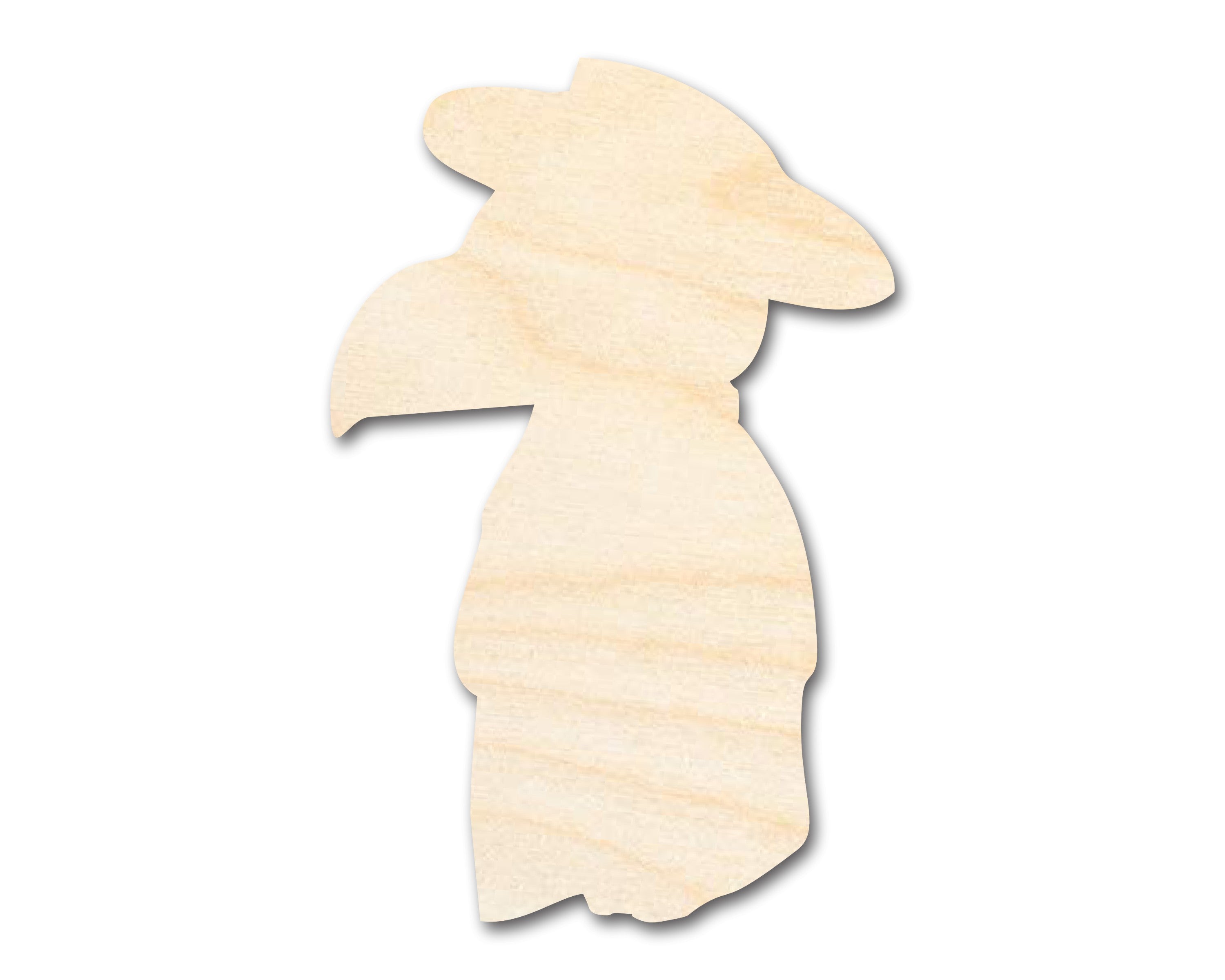 DIY Unfinished Baltic Birch Plague Doctor Shape Cutout - Up to 46 Inches