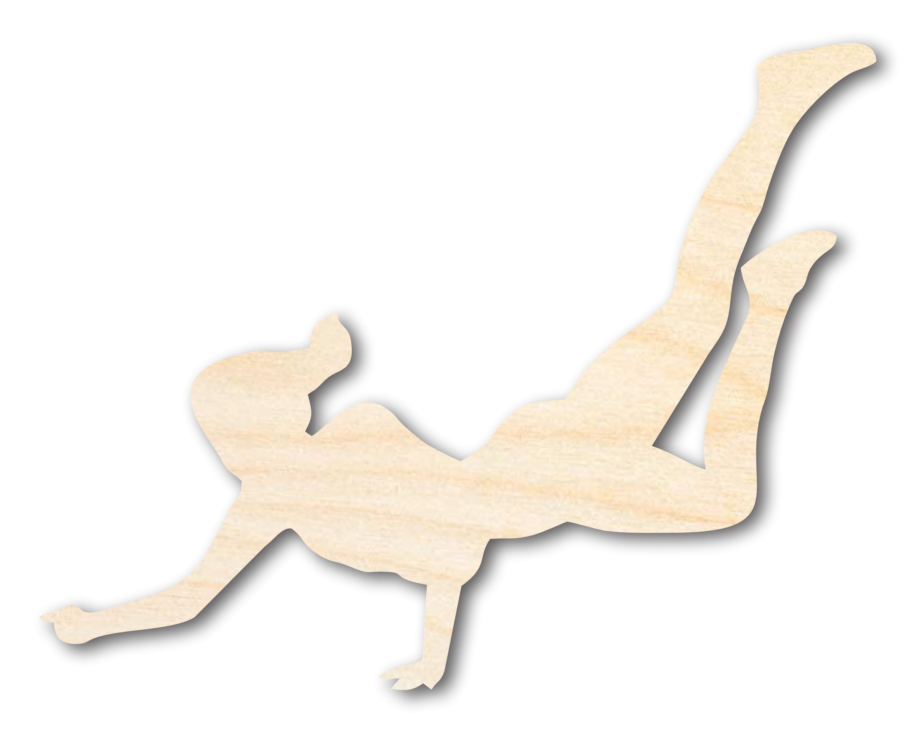 Unfinished Baltic Birch Wood Volleyball Dig Shape Cutouts for DIY Crafts - Up to 46 Inches and Over 2000 Customizable Options
