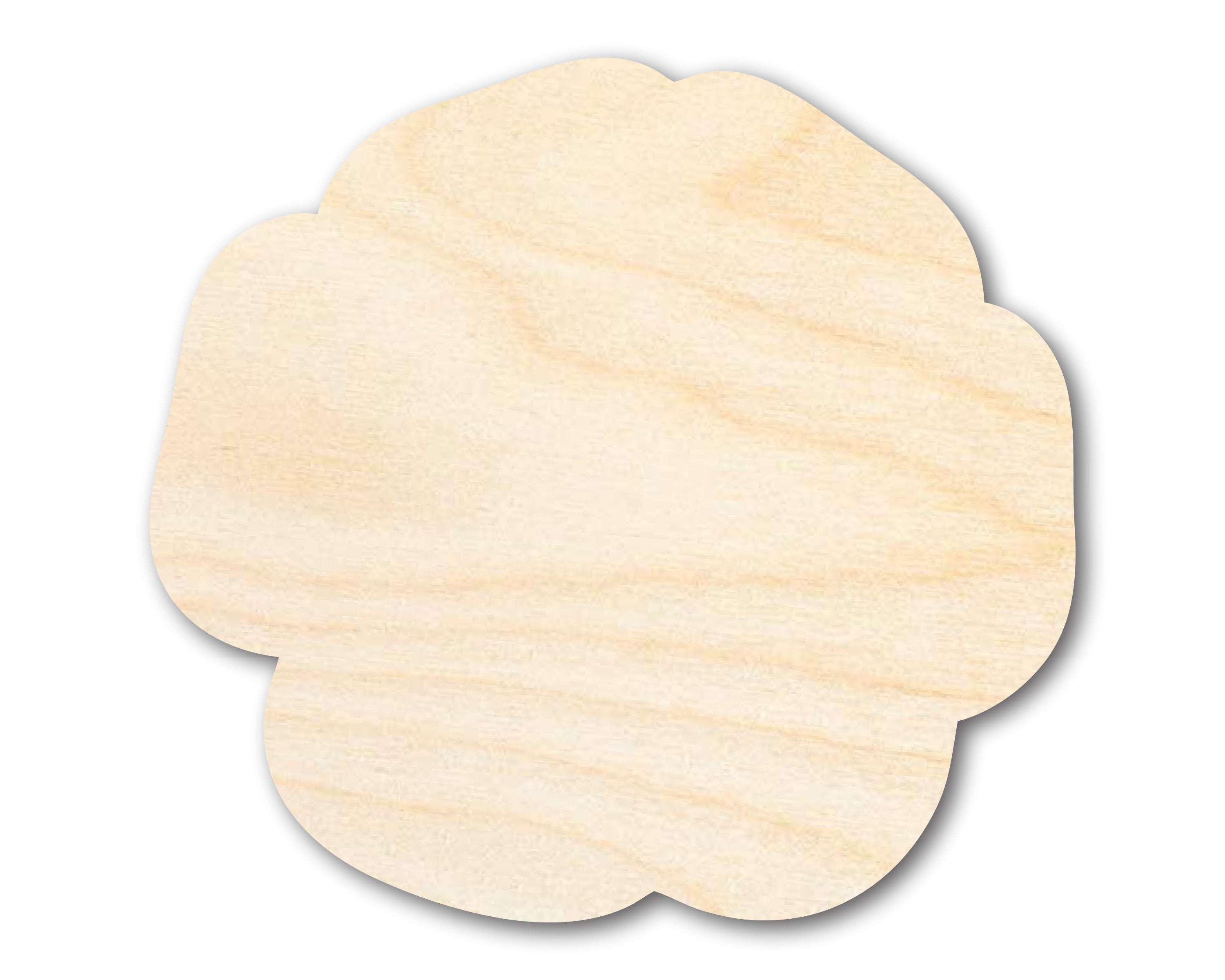 Unfinished DIY Craft Cutout in the Shape of a Poppy Flower | Up to 46 Different DIY Options