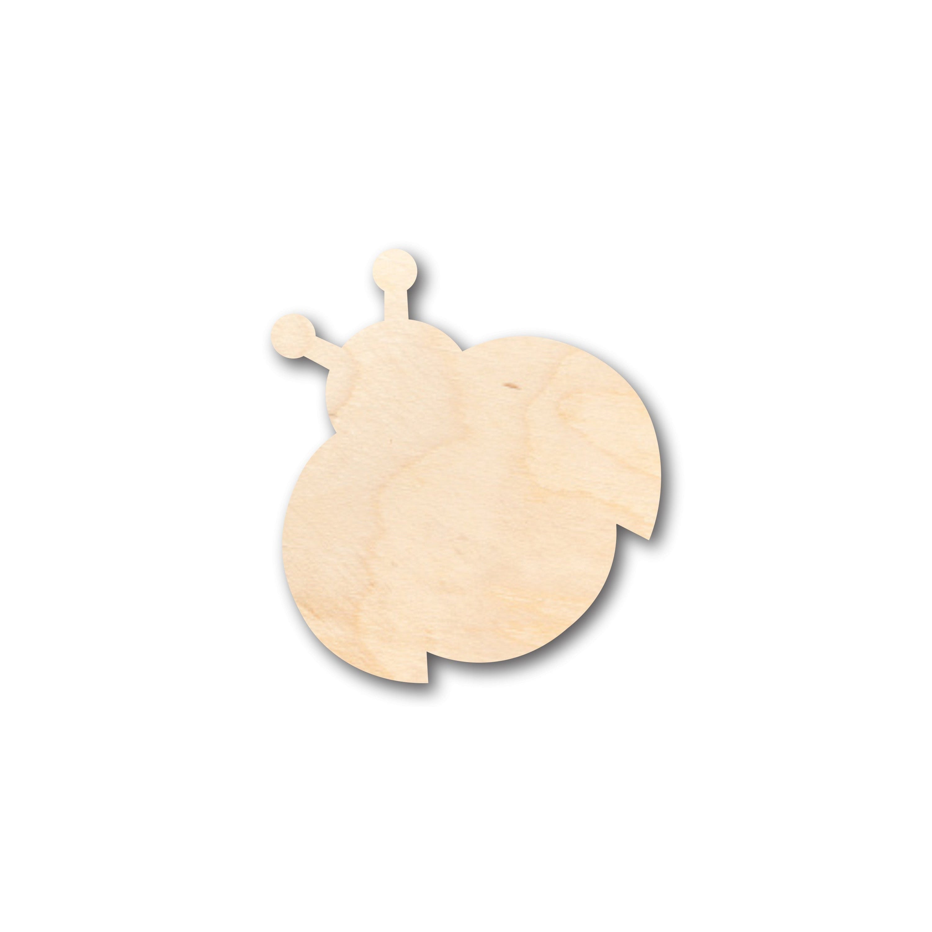 Unfinished Wood DIY Craft - Adorable Ladybug Shape, Ideal for up to 46 Do - It - Yourself Projects