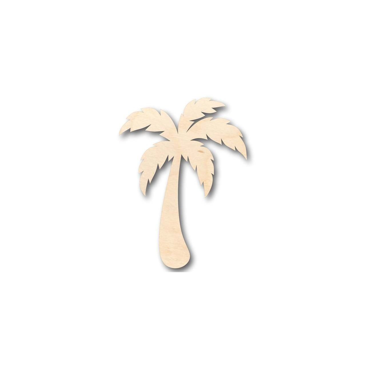 DIY Unfinished Wood Palm Tree Shapes for Beach - Tropical Crafts up to 46