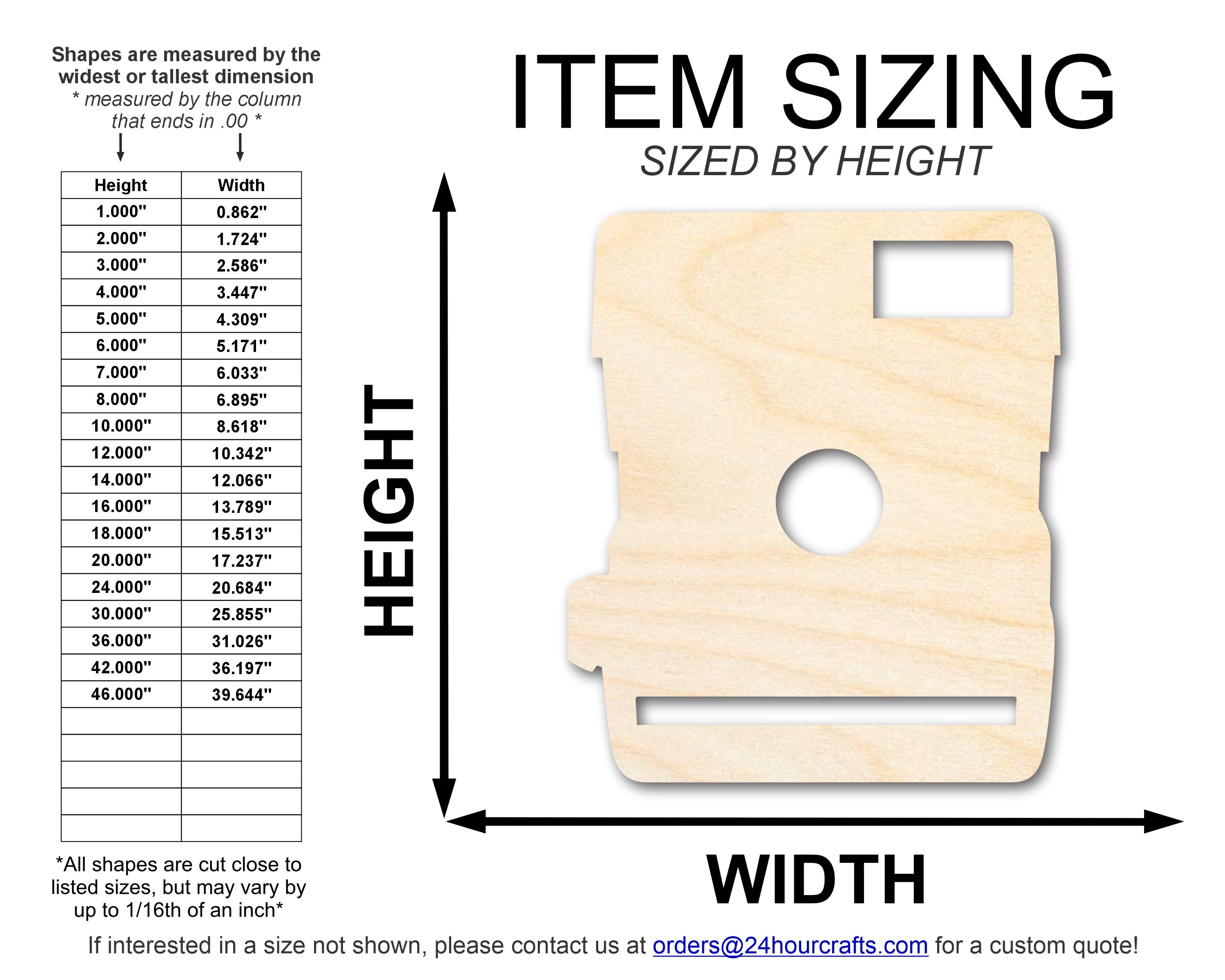 Unfinished Vintage-Style Camera Shape Wood Craft Cutout for Up to 46 DIY Projects