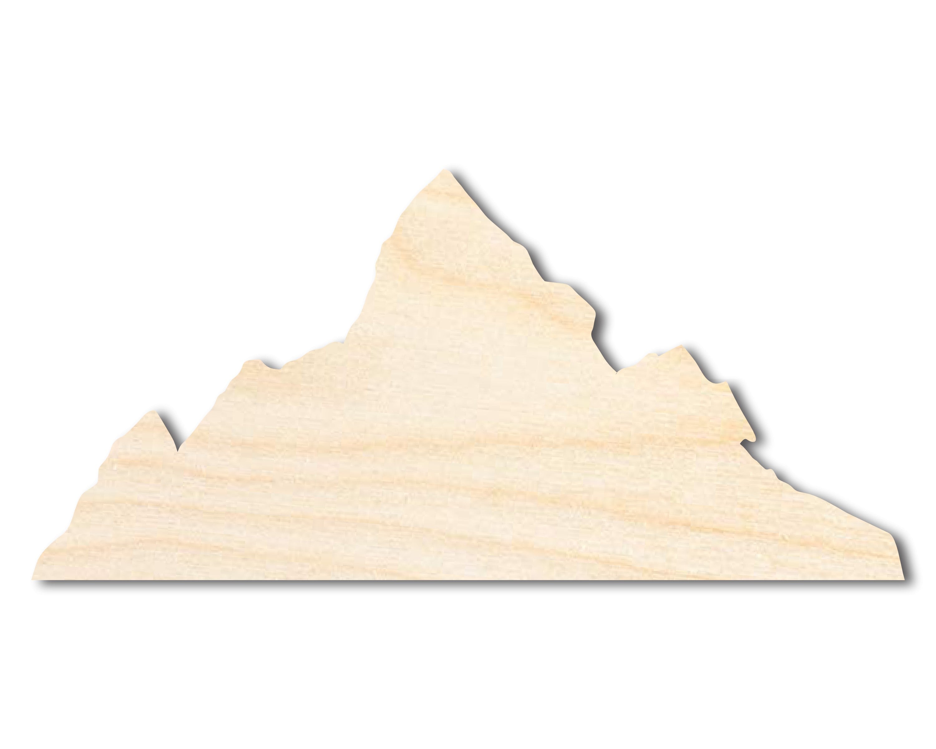 Unfinished DIY Craft Cutout in the Shape of Mount Everest | Ideal for up to 46 DIY Projects