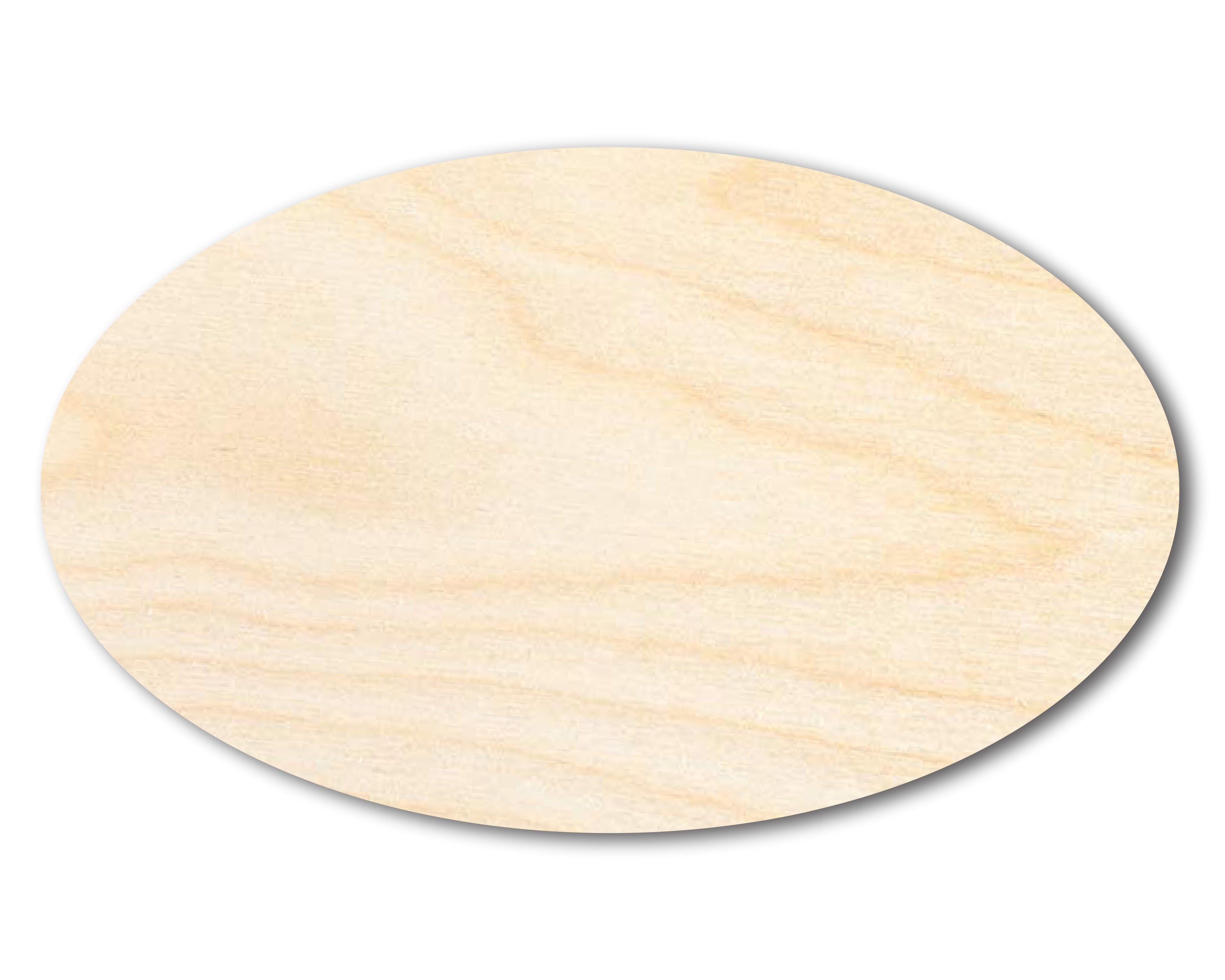 Unfinished Oval - Shaped Wood Craft Items for Up to 46 DIY Projects