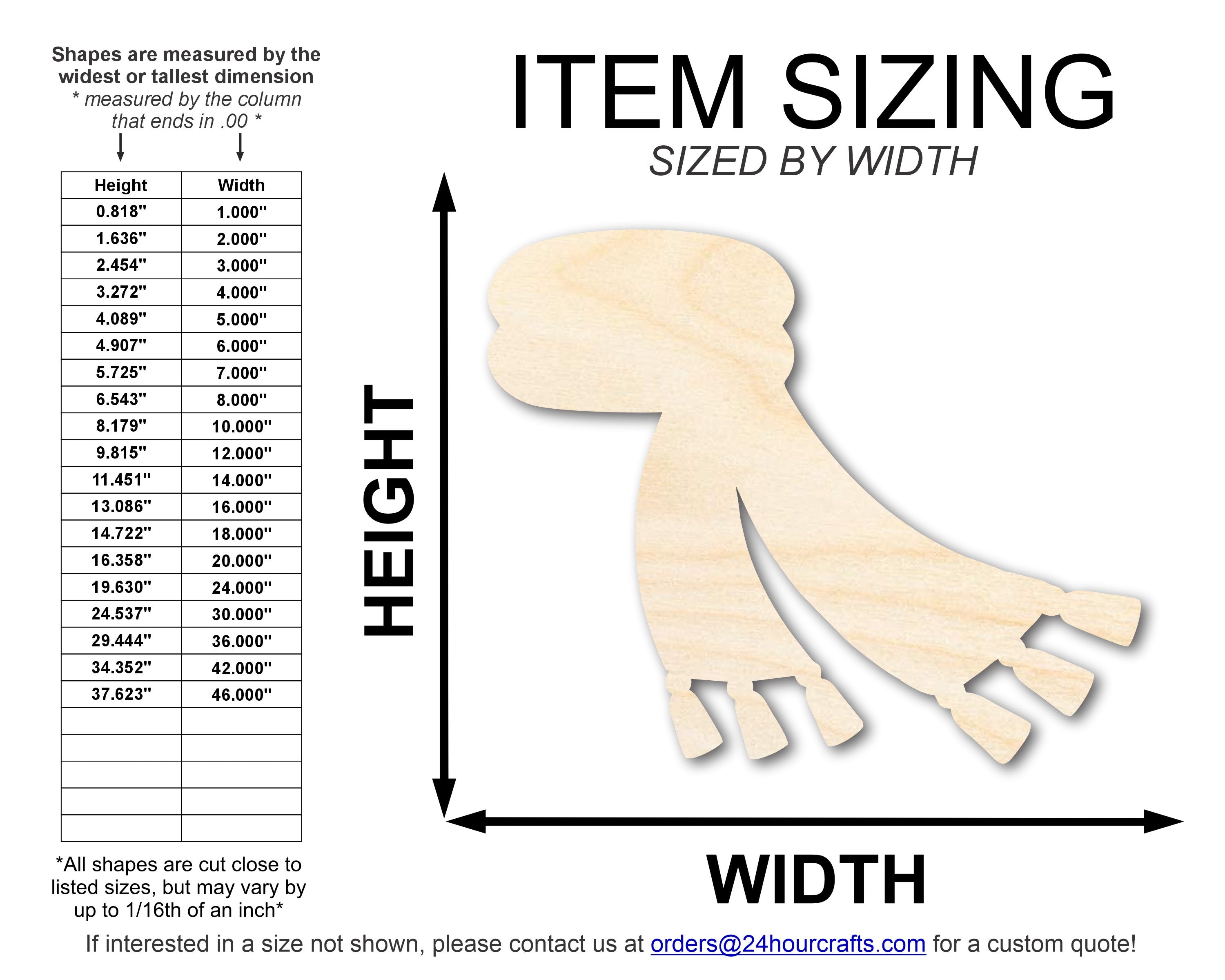 Unfinished Baltic Birch Wood Scarf Silhouette - Ideal for DIY Winter Craft Cutouts, Available up to 46 Inches for Multiple DIY Projects