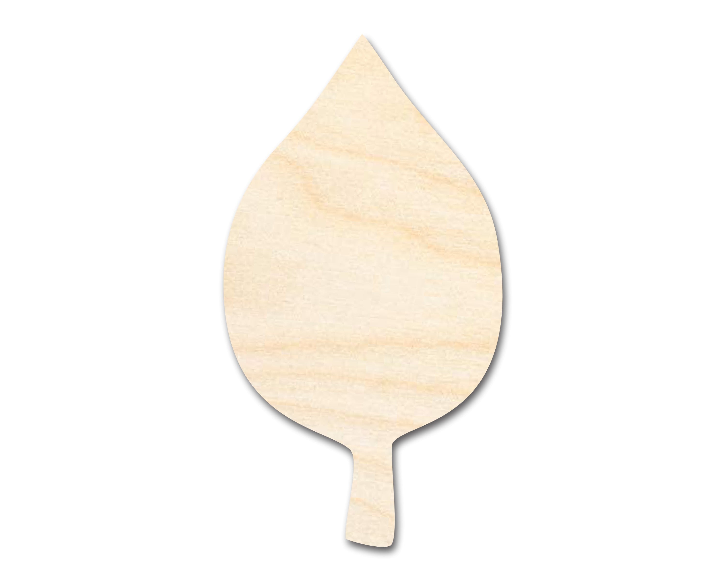 Unfinished DIY Craft Cutout in Simple Fall Leaf Shape, Up to 46 Inches for Multiple DIY Projects