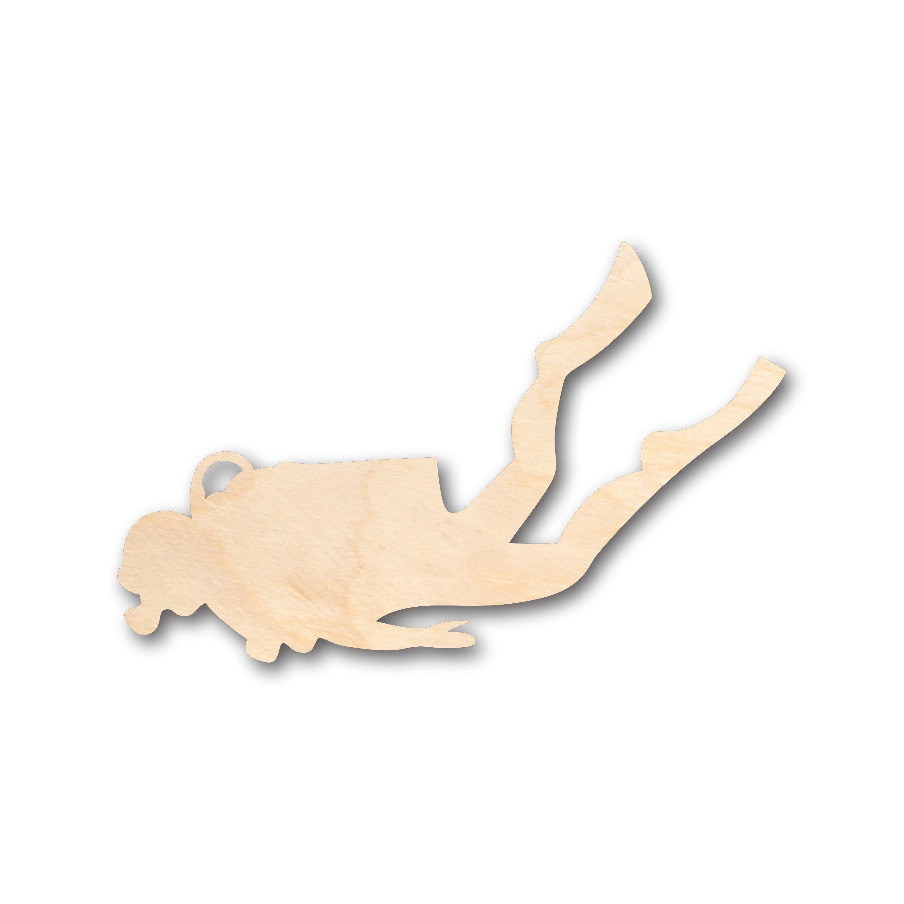 Unfinished Wood Scuba Diver Shape - Ideal for DIY Craft Projects, Available up to 46 Pieces