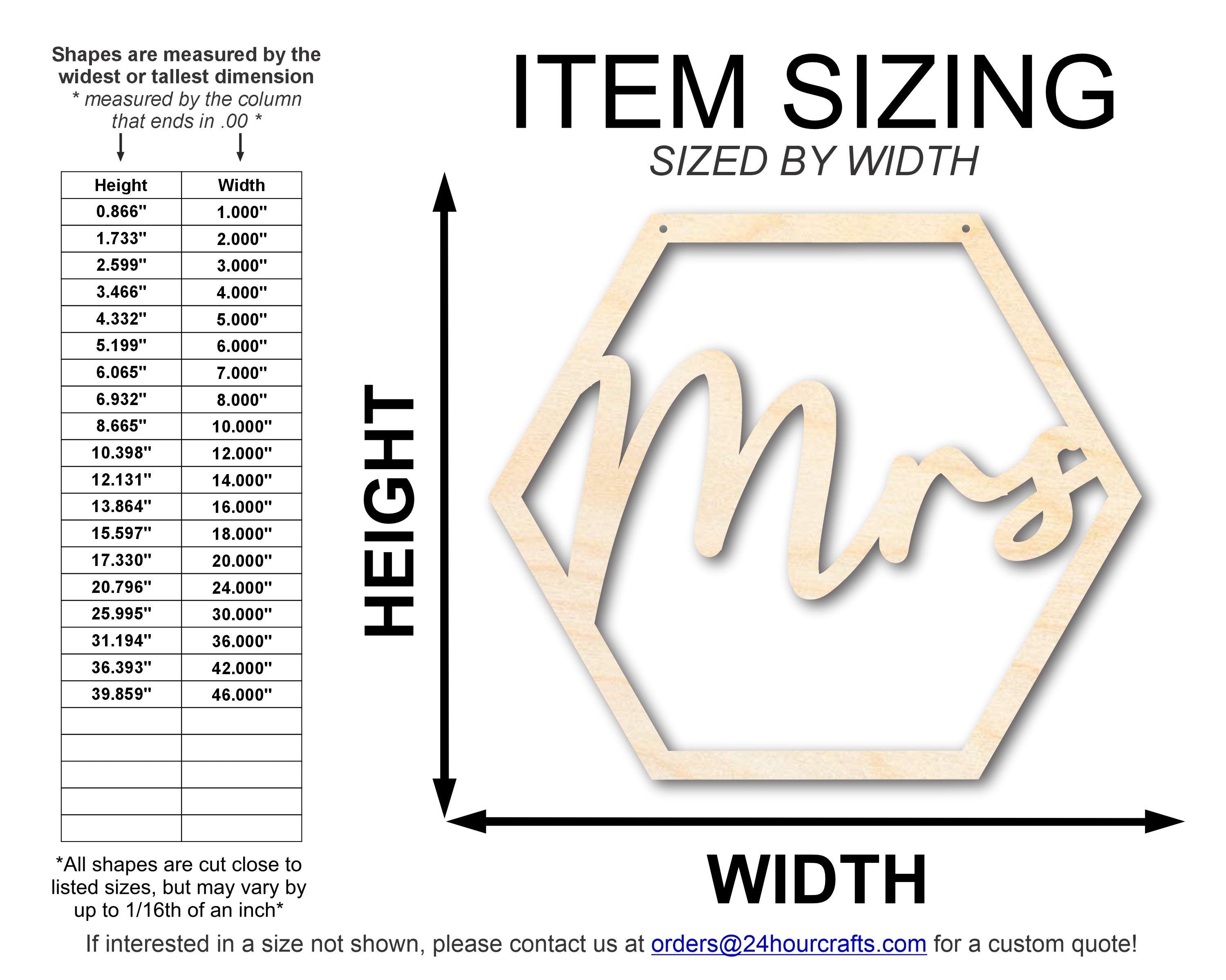 DIY Unfinished Wood Mrs. Chair Sign Cutout - Up to 46 Sizes