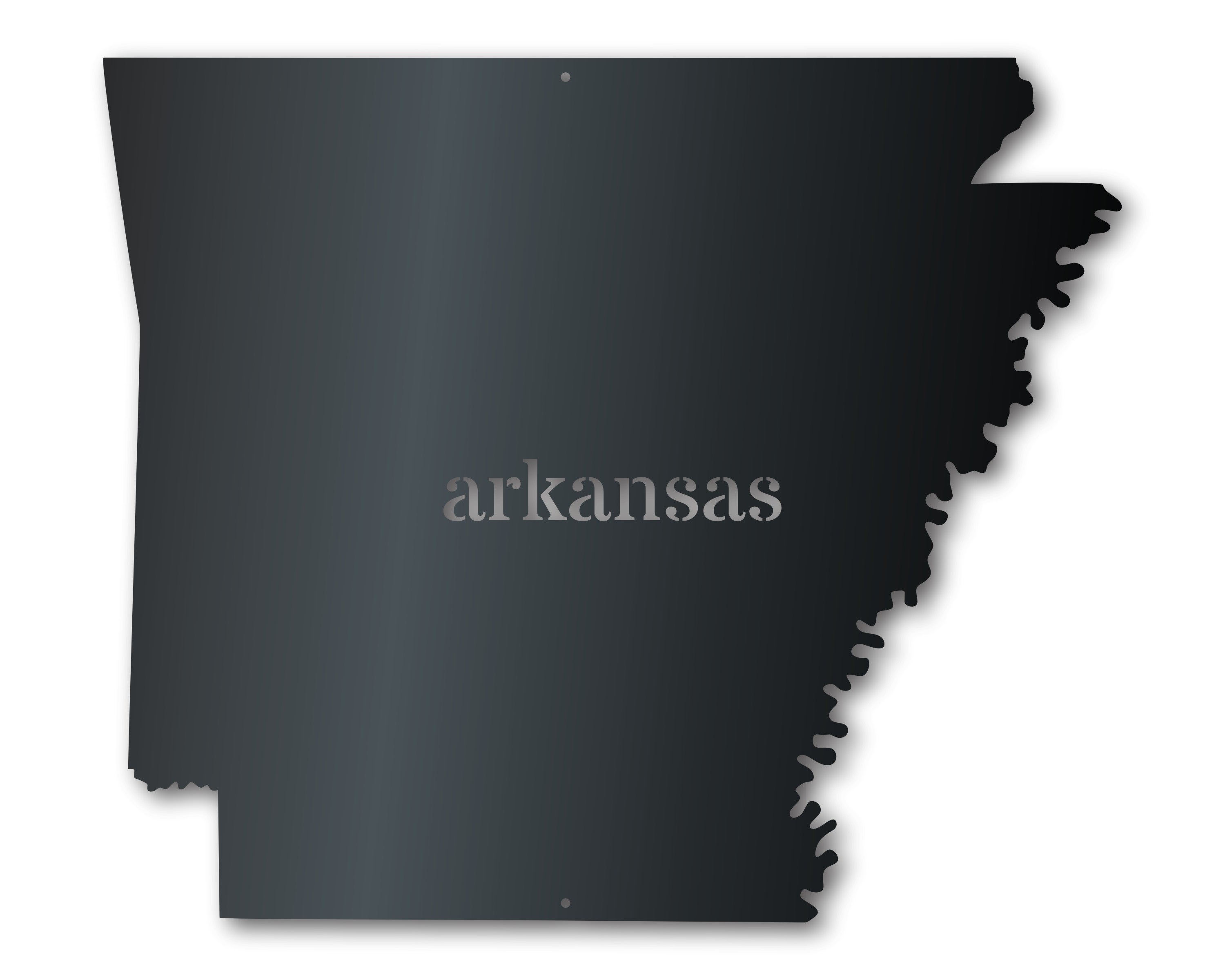 Customizable Metal Arkansas Wall Art with 14 Color Choices
