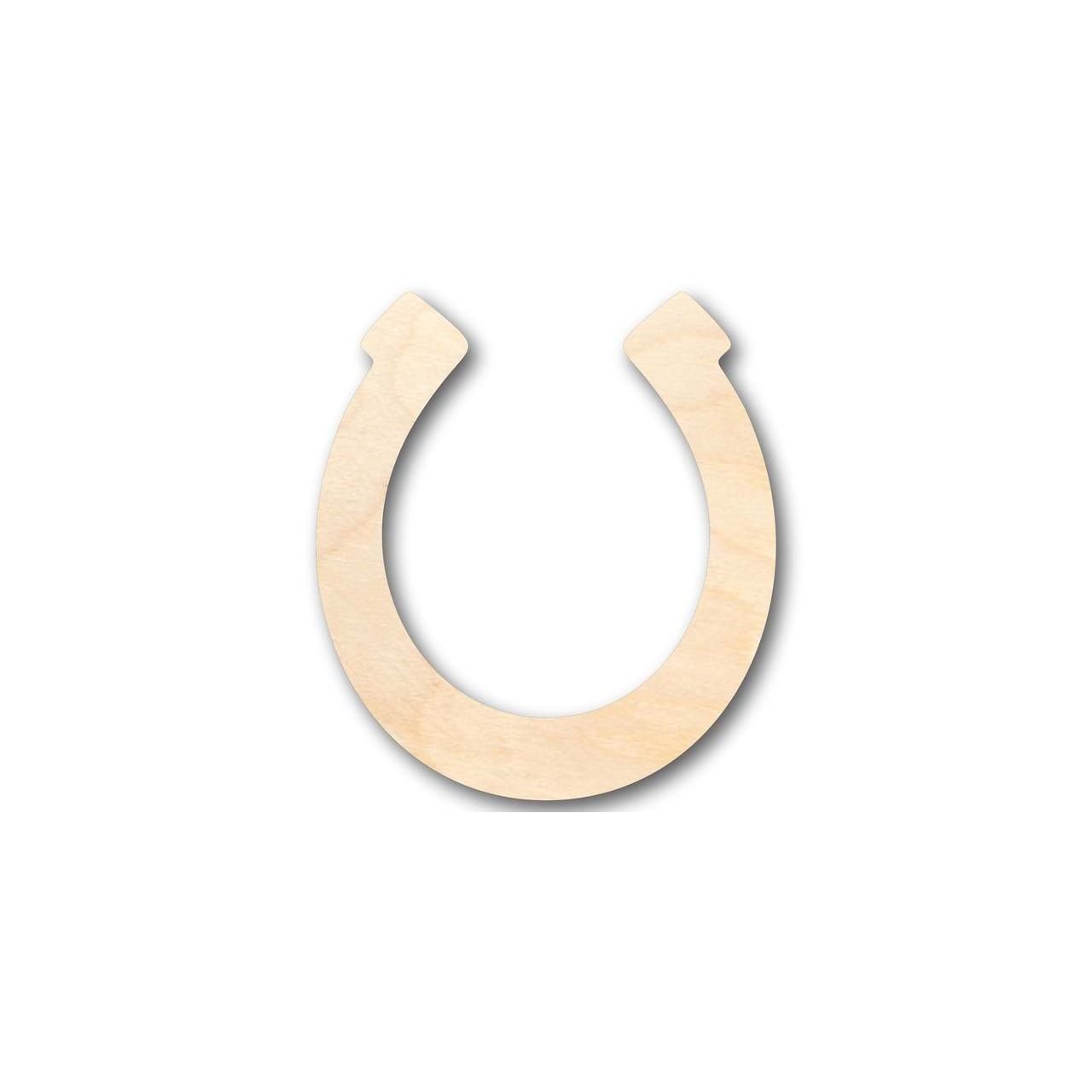 Unfinished Wood Horseshoe Shaped Crafts for Farm Ranch and Animal - Up to 46 DIY Projects