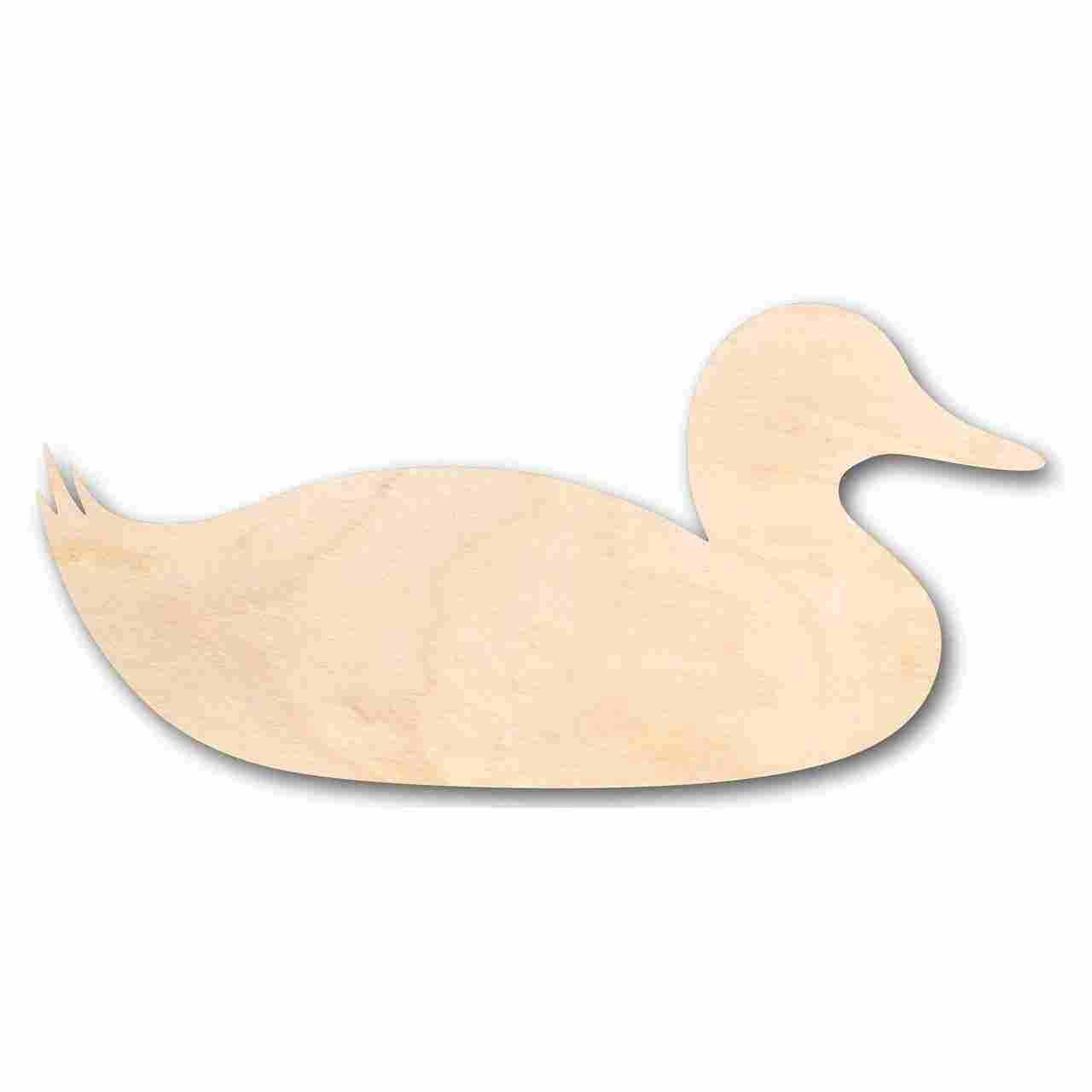 DIY Unfinished Baltic Birch Wood Sitting Duck Shapes up to 24 Inches