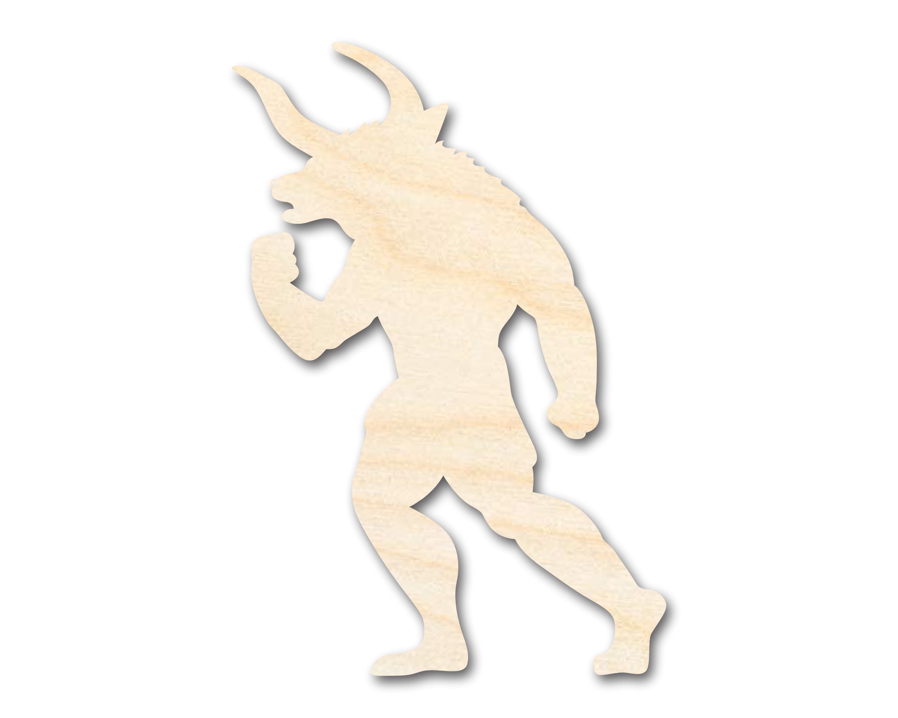 DIY Unfinished Baltic Birch Minotaur Silhouette Craft Cutout up to 46 Inches