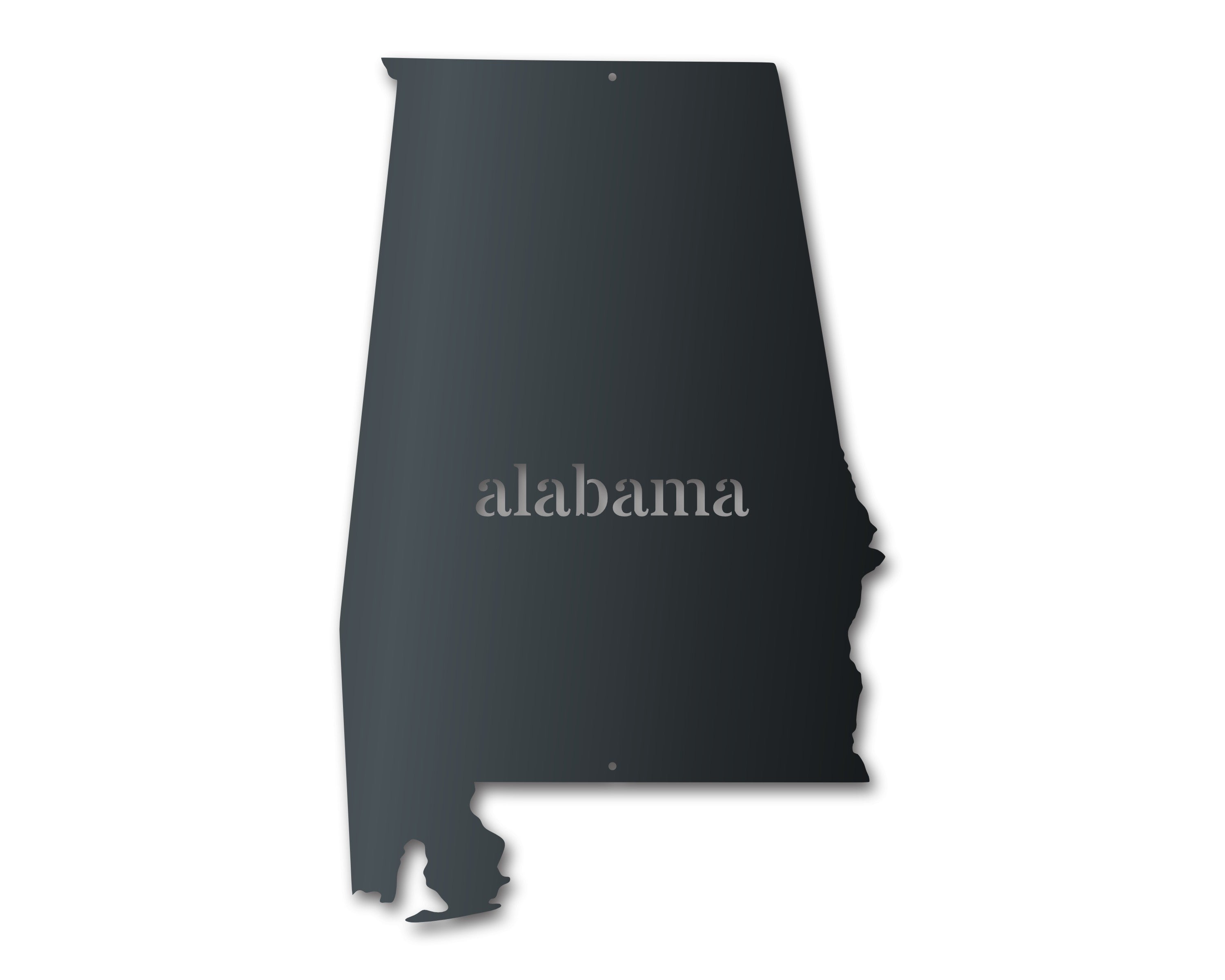 Customizable Metal Alabama State Wall Art Sign for Indoor and Outdoor Decor with Over 20 Color Choices and Sizes Up to 46 Inches