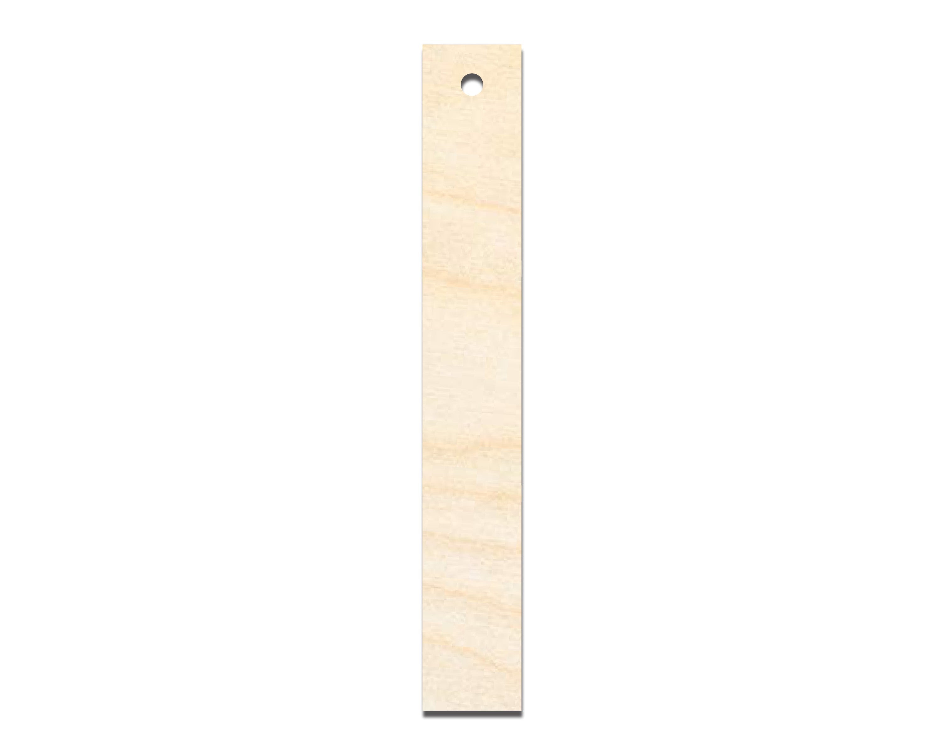 Unfinished DIY Craft Cutout in Narrow Bookmark Shape - Up to 12 Pieces for Your DIY Projects
