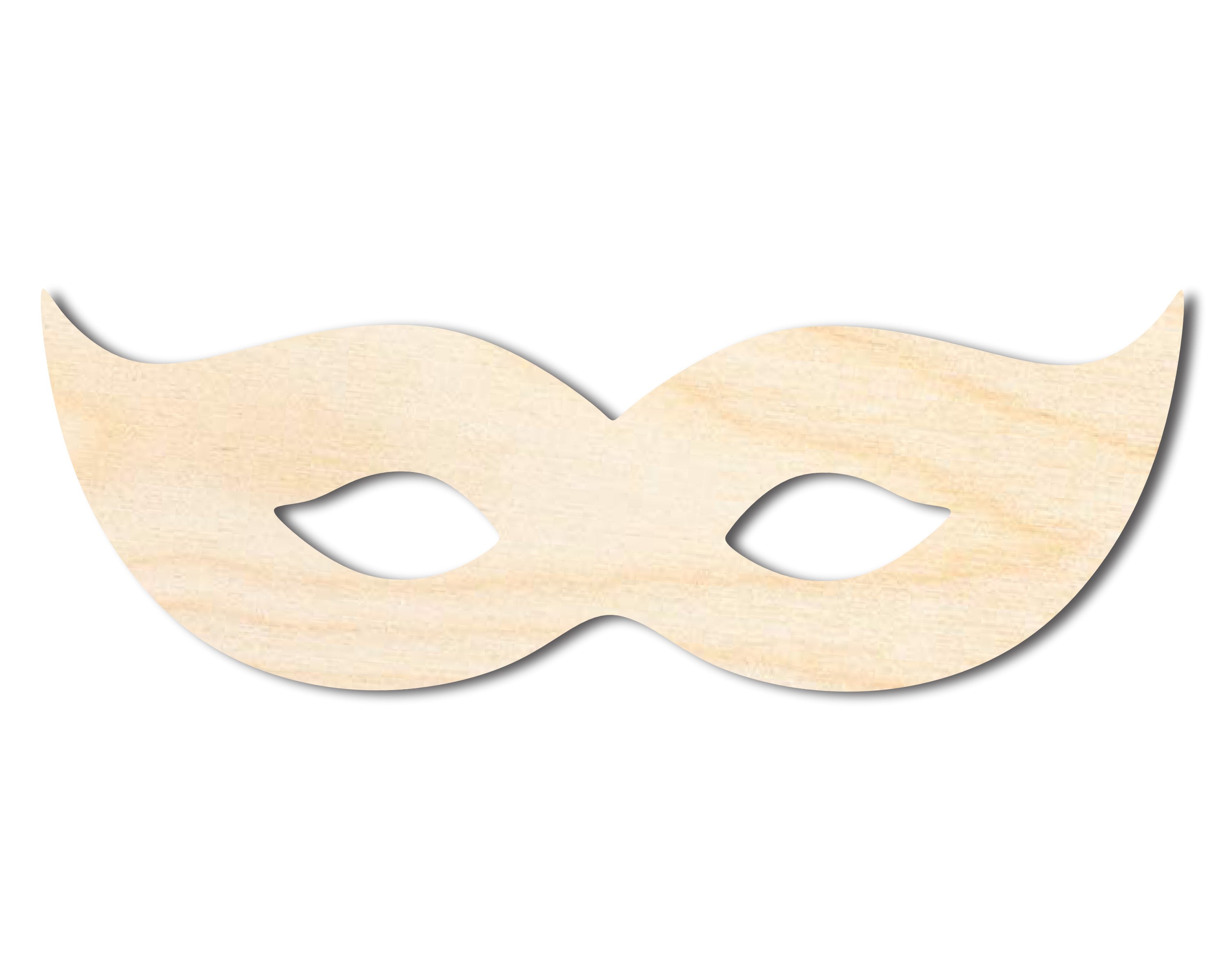 Unfinished Mardi Gras Wood Mask Shapes for DIY Crafts in New Orleans Style | Up to 46 DIY Options