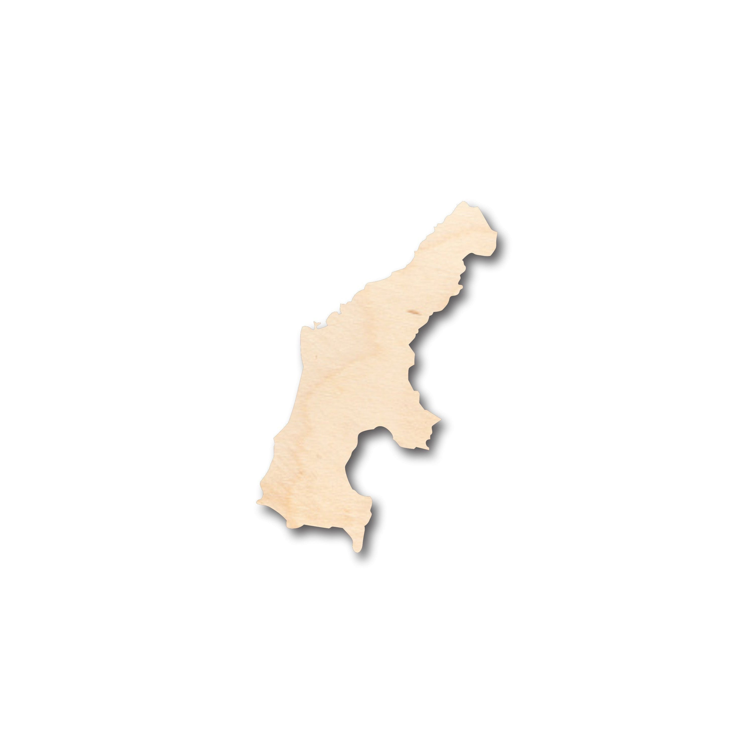 Unfinished DIY Wood Crafts in Saipan Shape - Up to 46 Pieces for Your Creative Projects