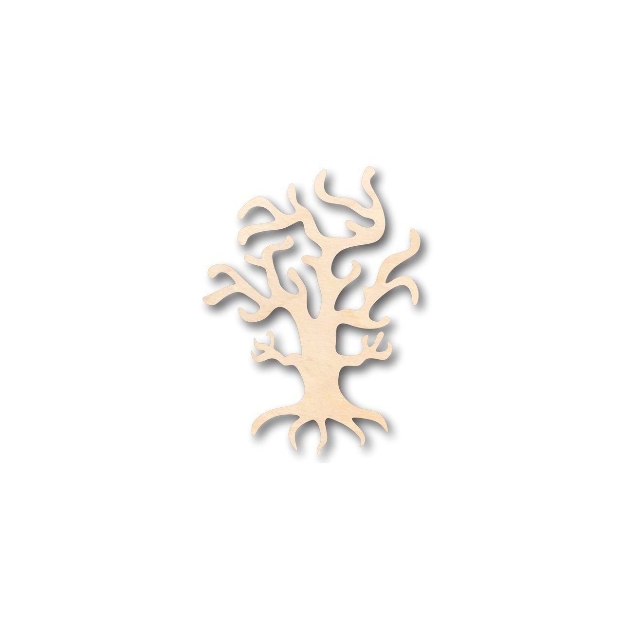 DIY Halloween Unfinished Wood Spooky Tree Shape up to 46 Inches