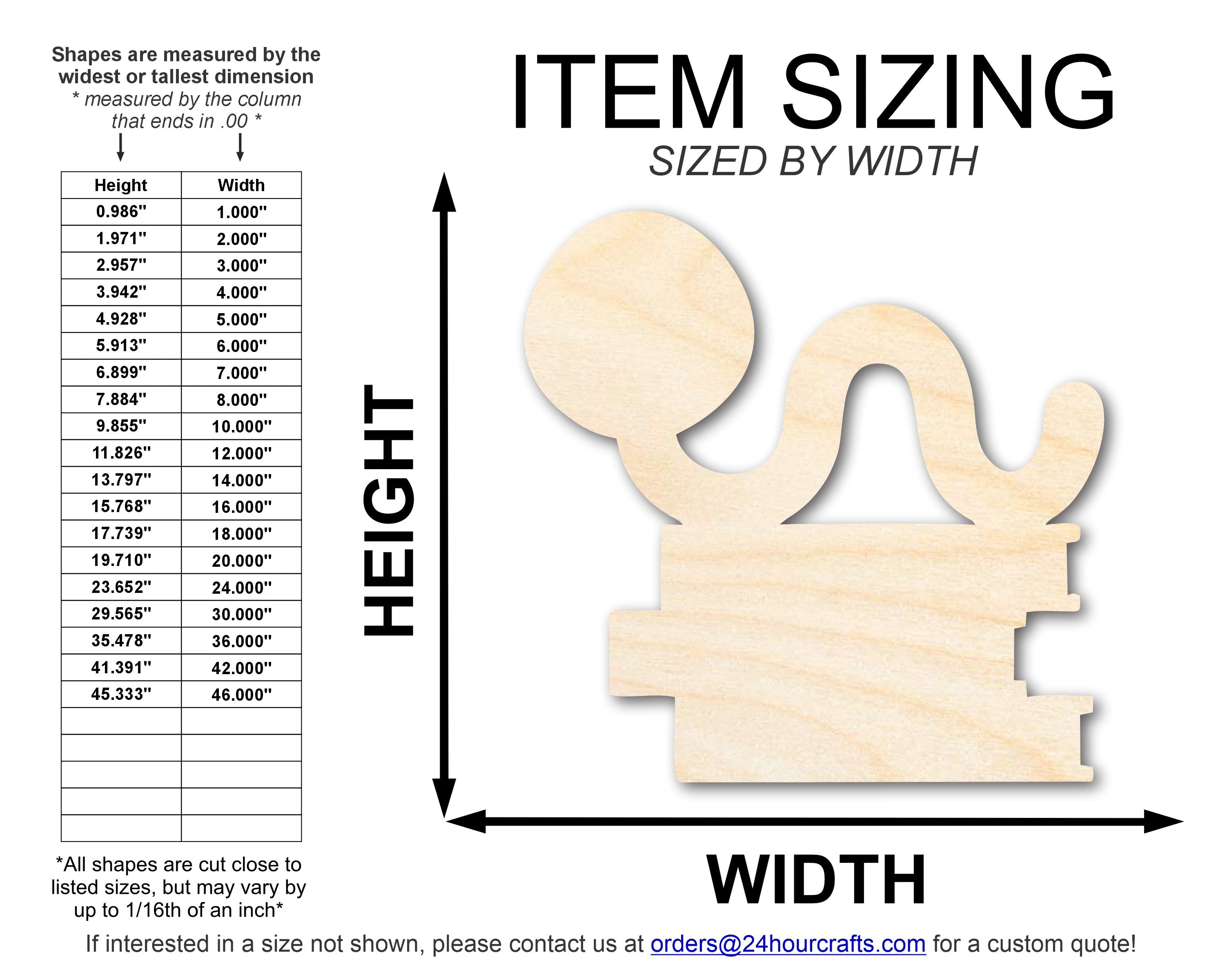 Unfinished DIY Craft Cutout in the Shape of a Bookworm | Up to 46 DIY Options for Creative Projects