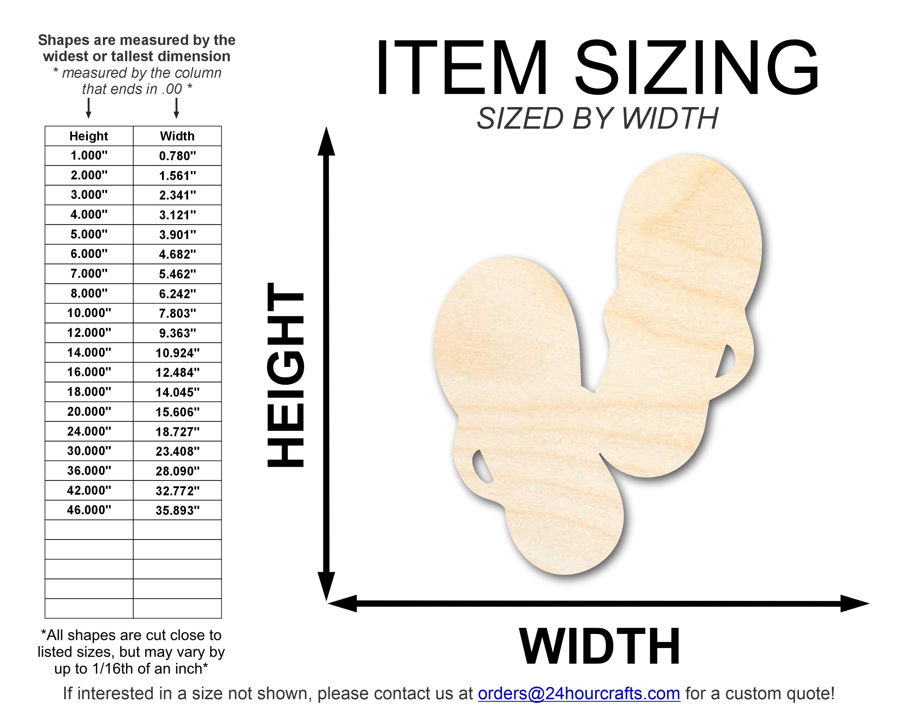 DIY Unfinished Baltic Birch Wood Flip Flops Silhouette up to 46 for Summer Beach Crafts