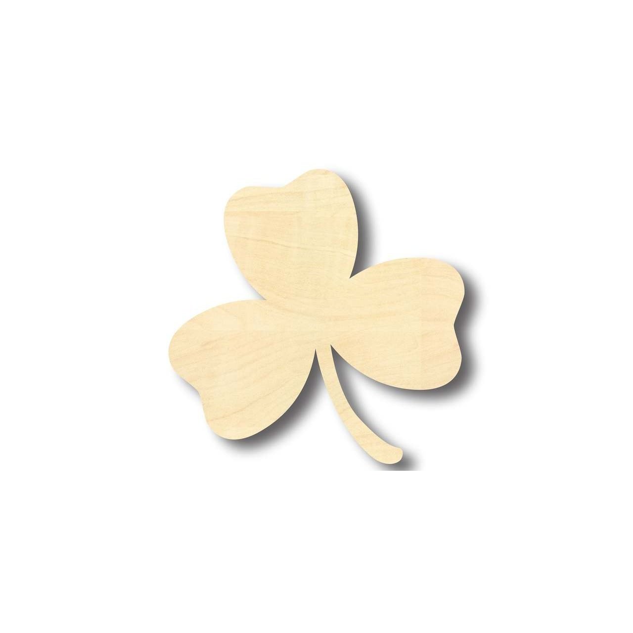Unfinished Wood Shamrock Shape for St Patrick's Day Crafts - Ideal for Up to 46 DIY Projects