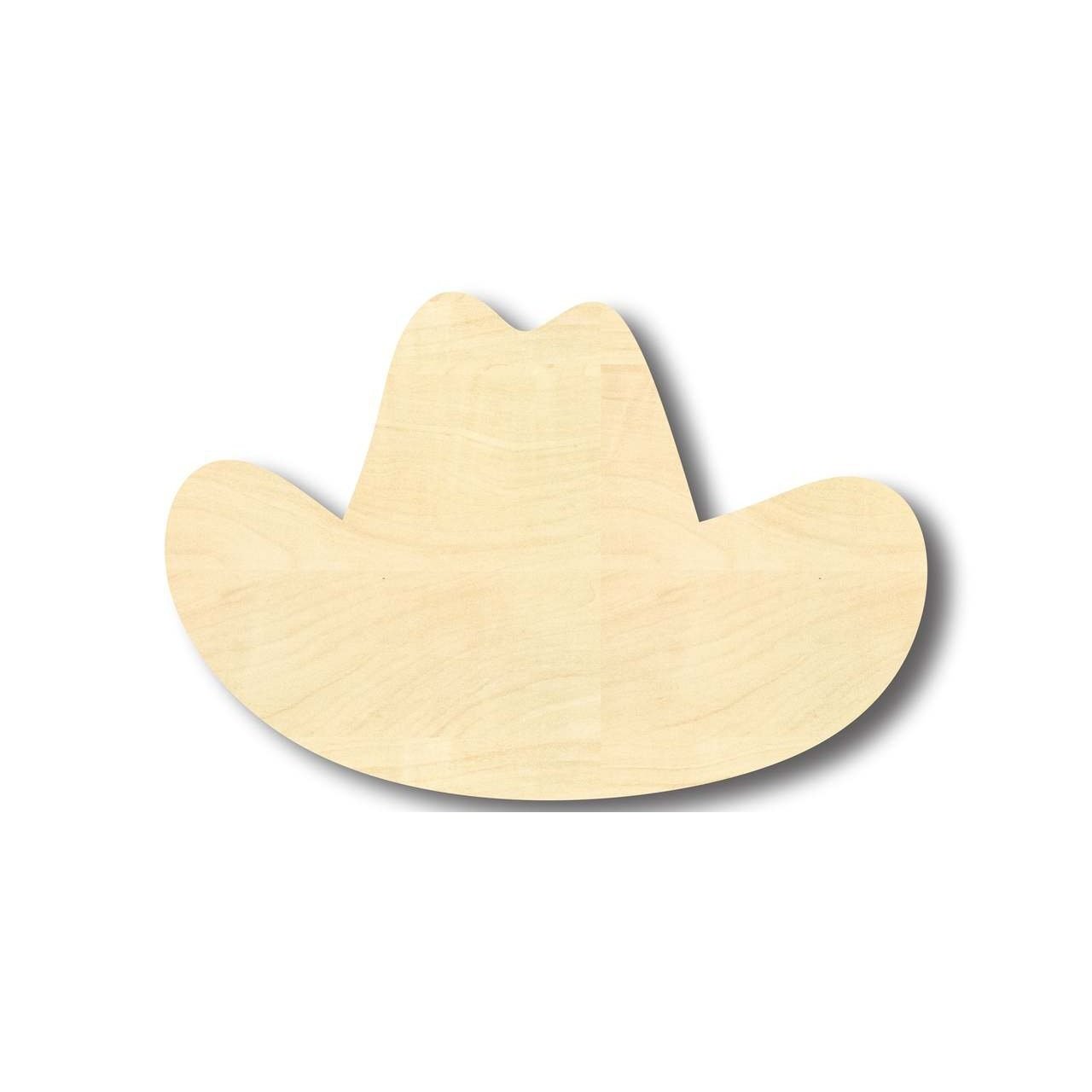 DIY Unfinished Western Cowboy Hat Shape Wood Craft up to 24 Inches
