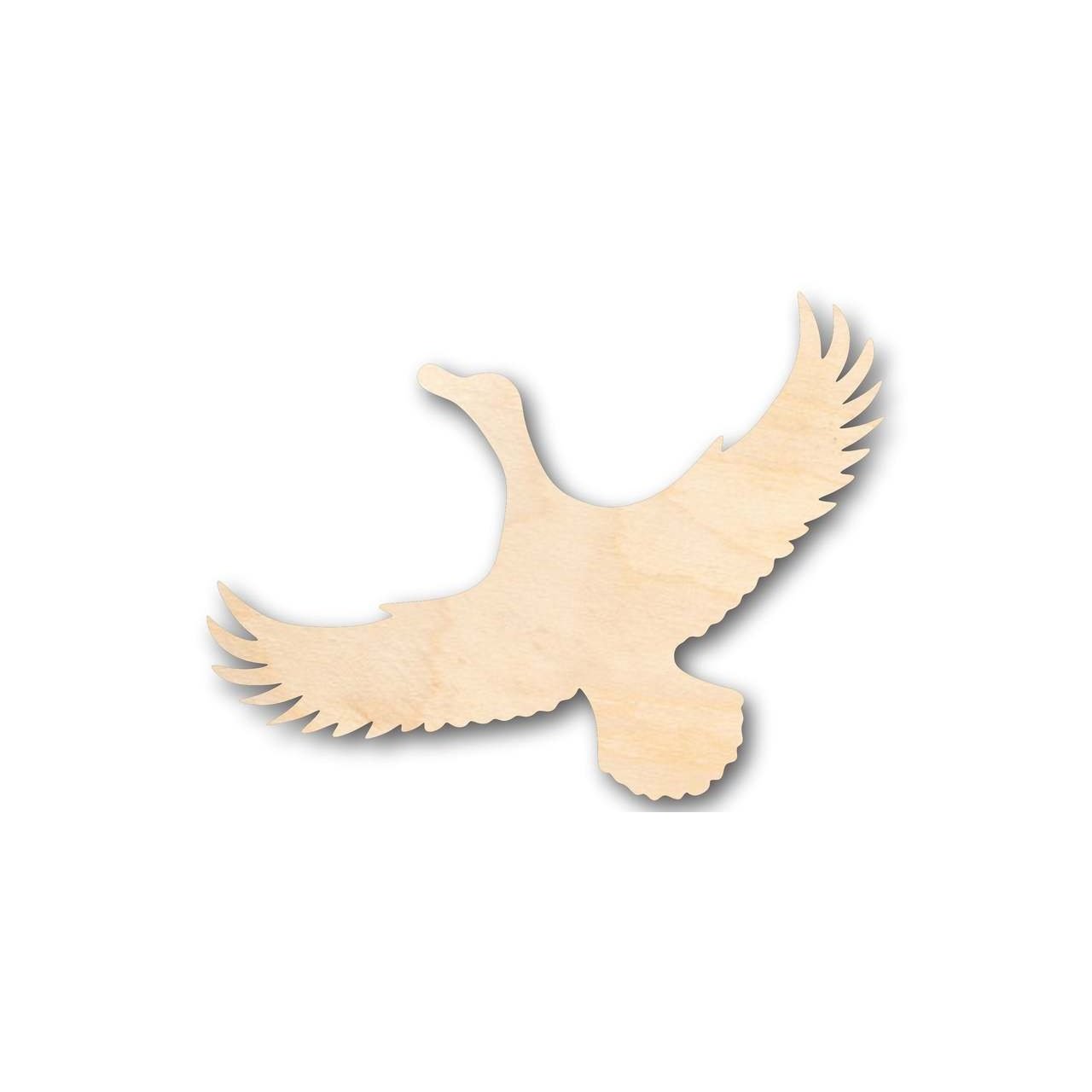 Unfinished Baltic Birch Plywood Flying Duck Shape - Ideal for Animal - Wildlife - DIY Crafts up to 46 Projects