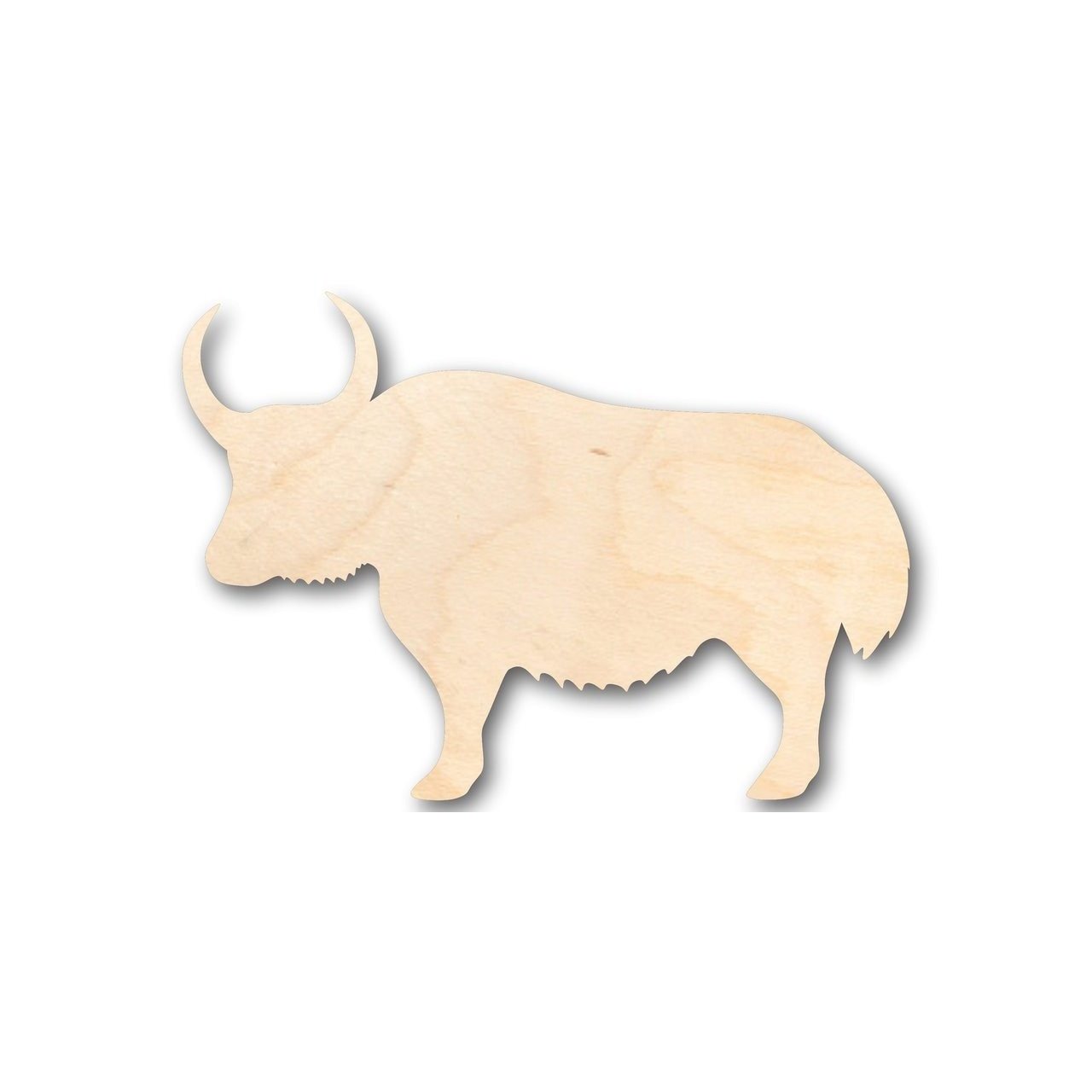 Unfinished Wood Yak - Shaped Animal Craft Supplies for Up to 46 Do - It - Yourself Projects
