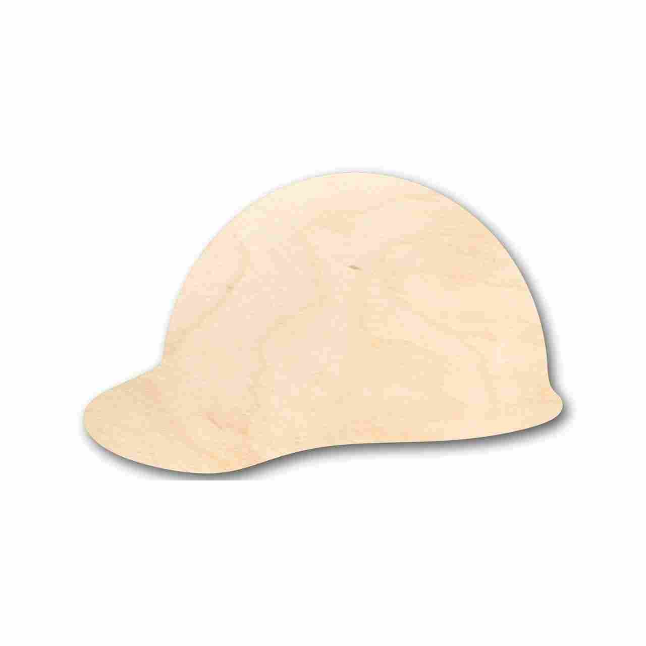 Unfinished Baltic Birch Wood Hard Hat Shape for Construction, Tool, and Craft Projects - Up to 46 DIY Options