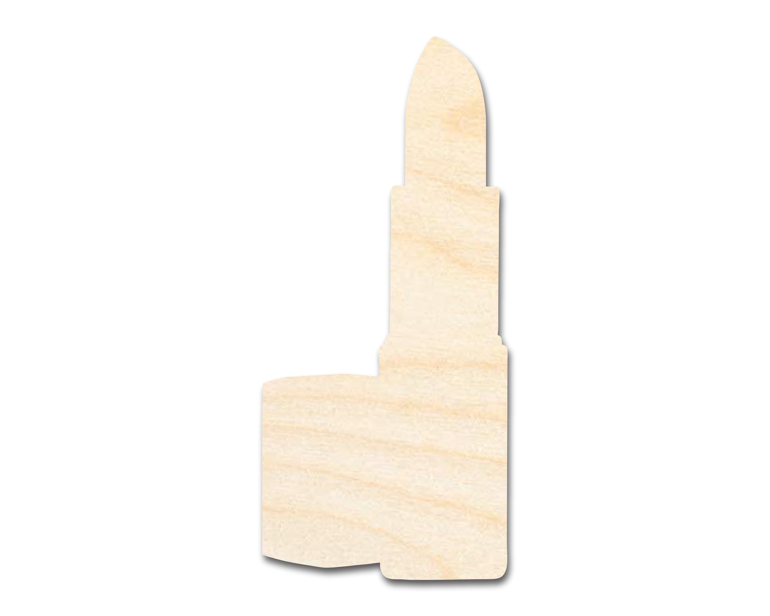 DIY Unfinished Wood Lipstick Shapes - Ideal for Crafts (Up to 46 Pieces)