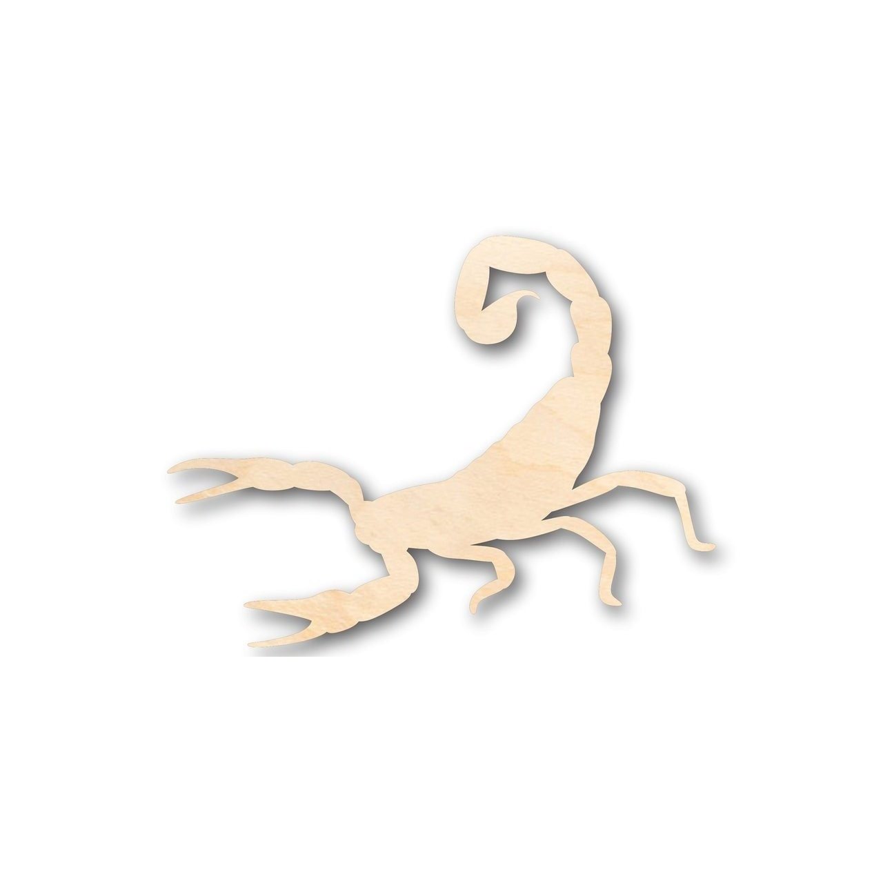 Unfinished Baltic Birch Plywood Scorpion Shape - Ideal for Desert Animal Themed DIY Crafts, Sizes Up to 24 Inches