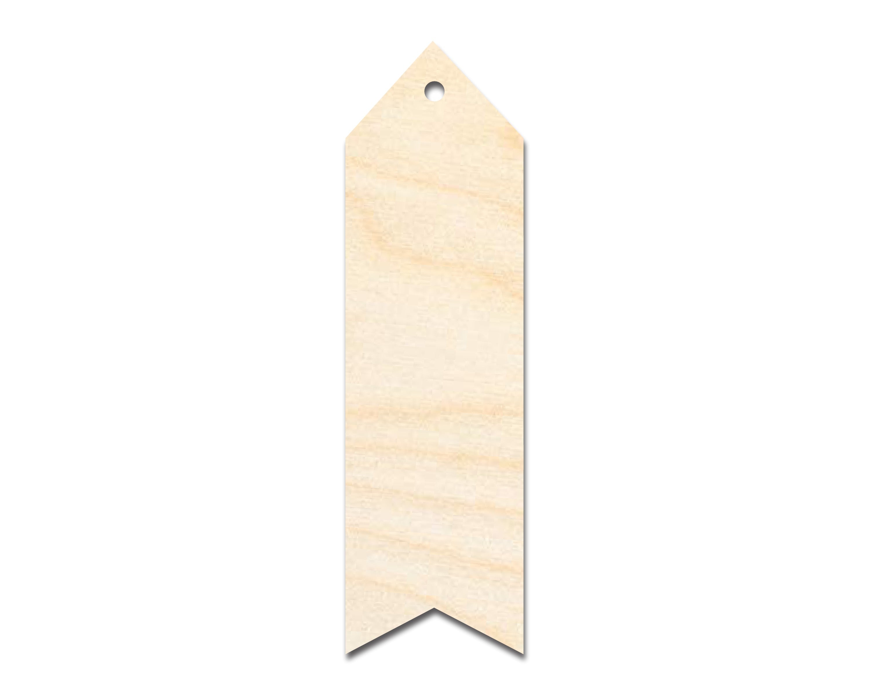 Unfinished DIY Craft Cutout in Wavy Simple Bookmark Shape - Up to 12 Pieces for Do - It - Yourself Projects