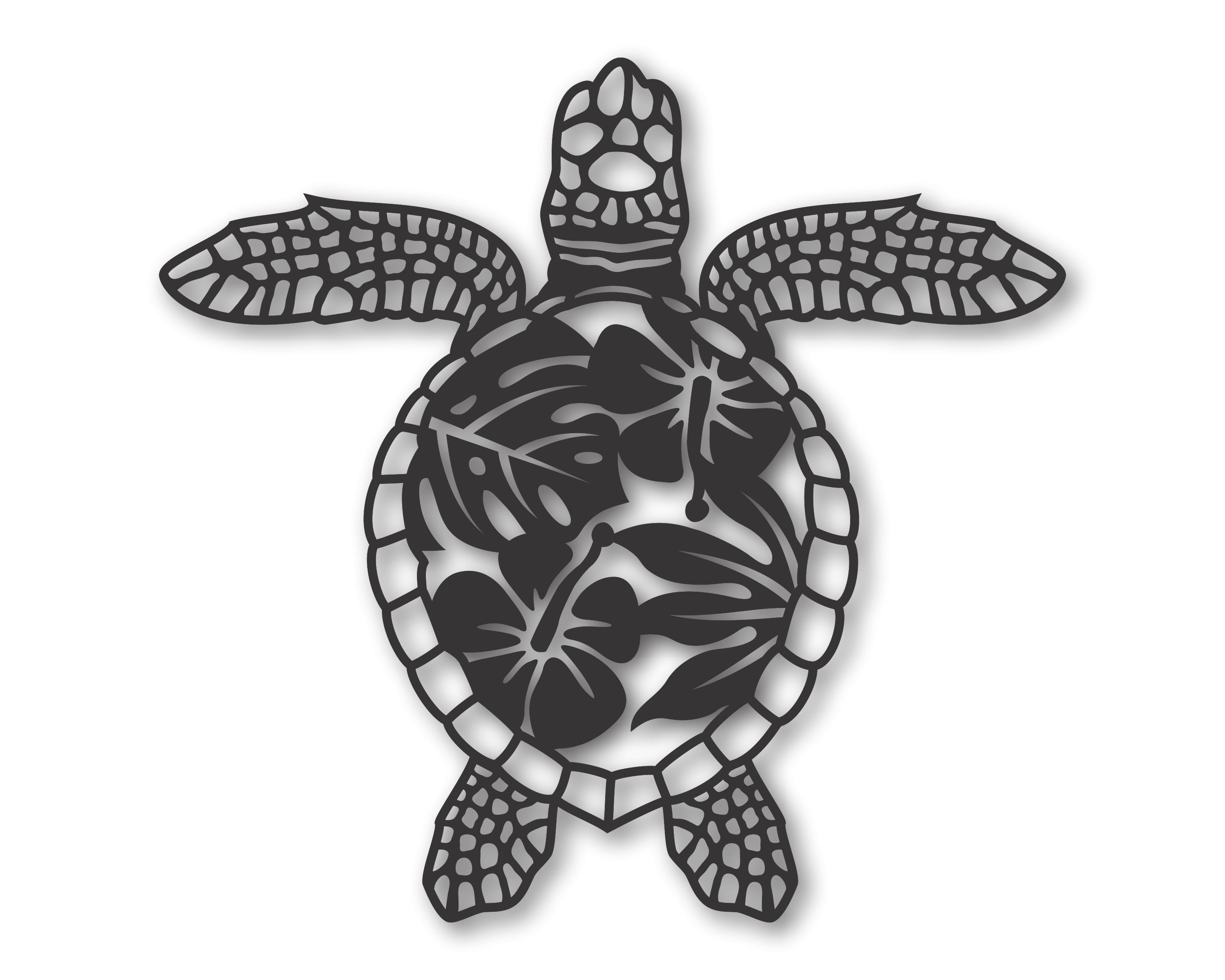 Exquisite Metal Sea Turtle Wall Art Decor with 15 Stunning Color Choices