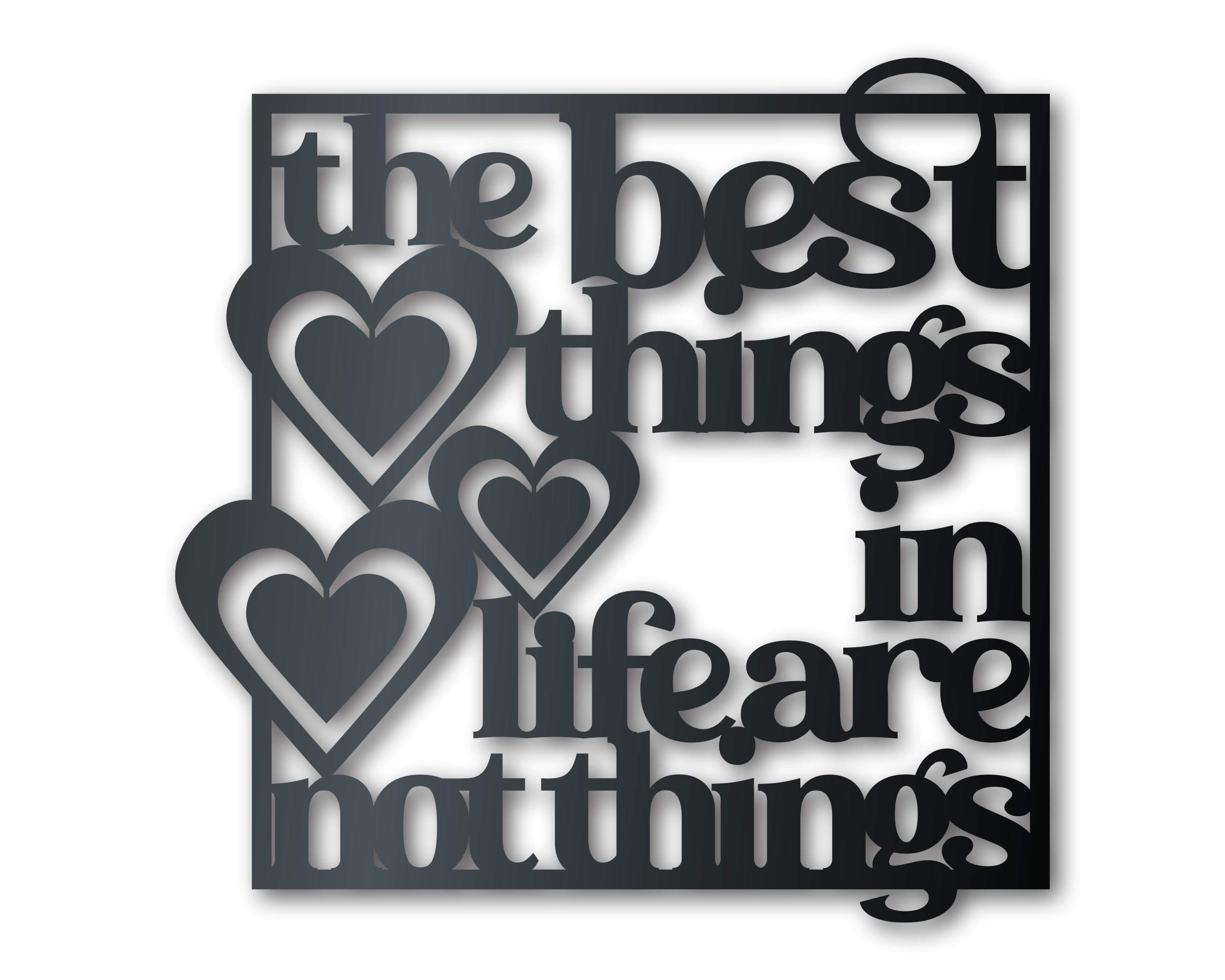14 - Color Metal Wall Art - The Finest Life - Inspired Metal Sign