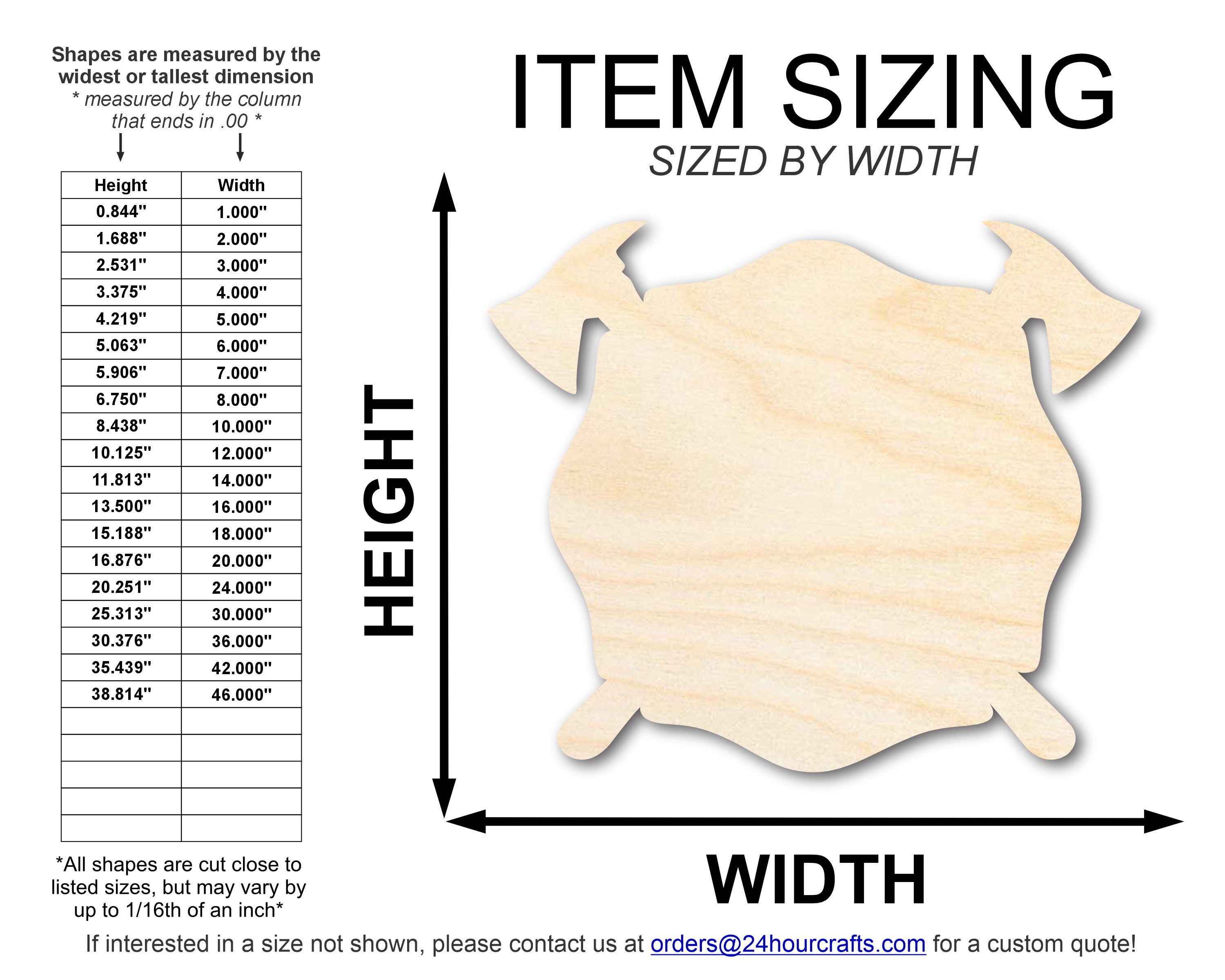 DIY Unfinished Firefighter Symbol Shape Cutouts - Up to 46 for Your Crafts