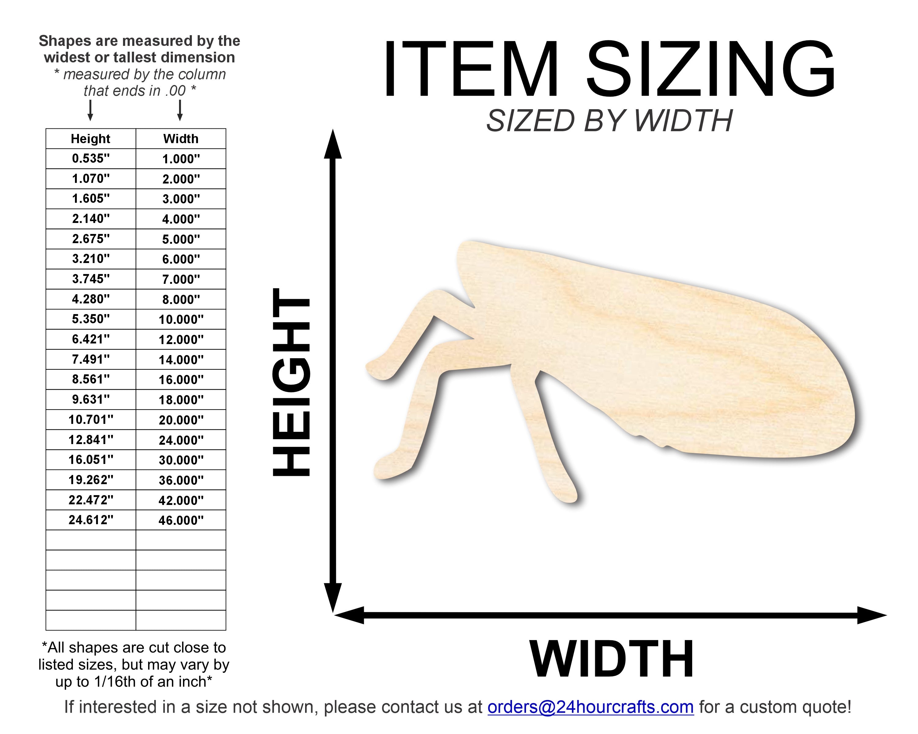 Unfinished DIY Craft Cutout in Lanternfly Shape | Up to 46 Pieces for Do - It - Yourself Projects
