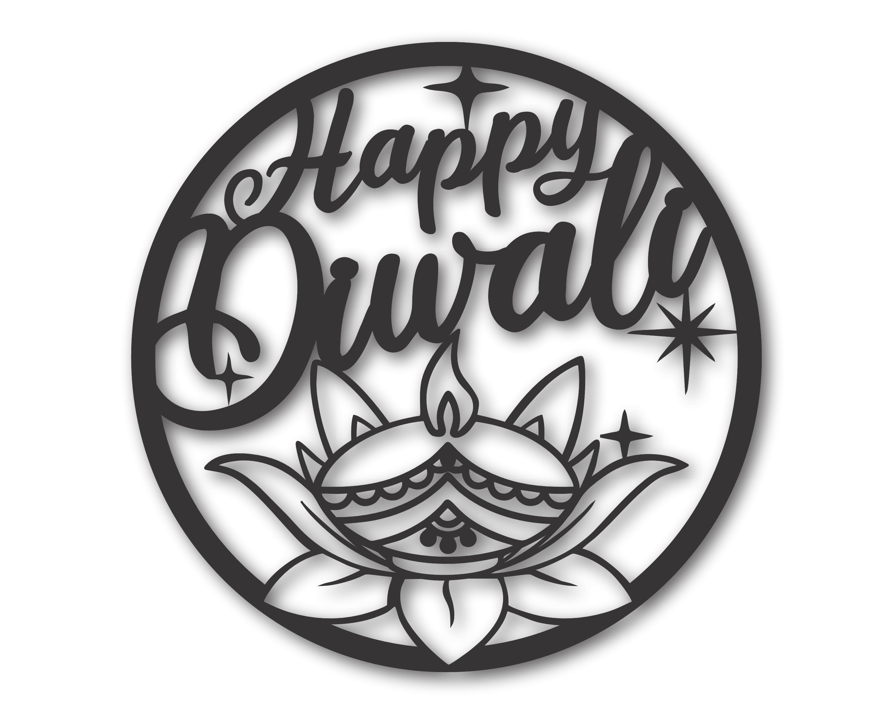 Diwali-themed Metal Wall Art Decor for Festive Celebrations