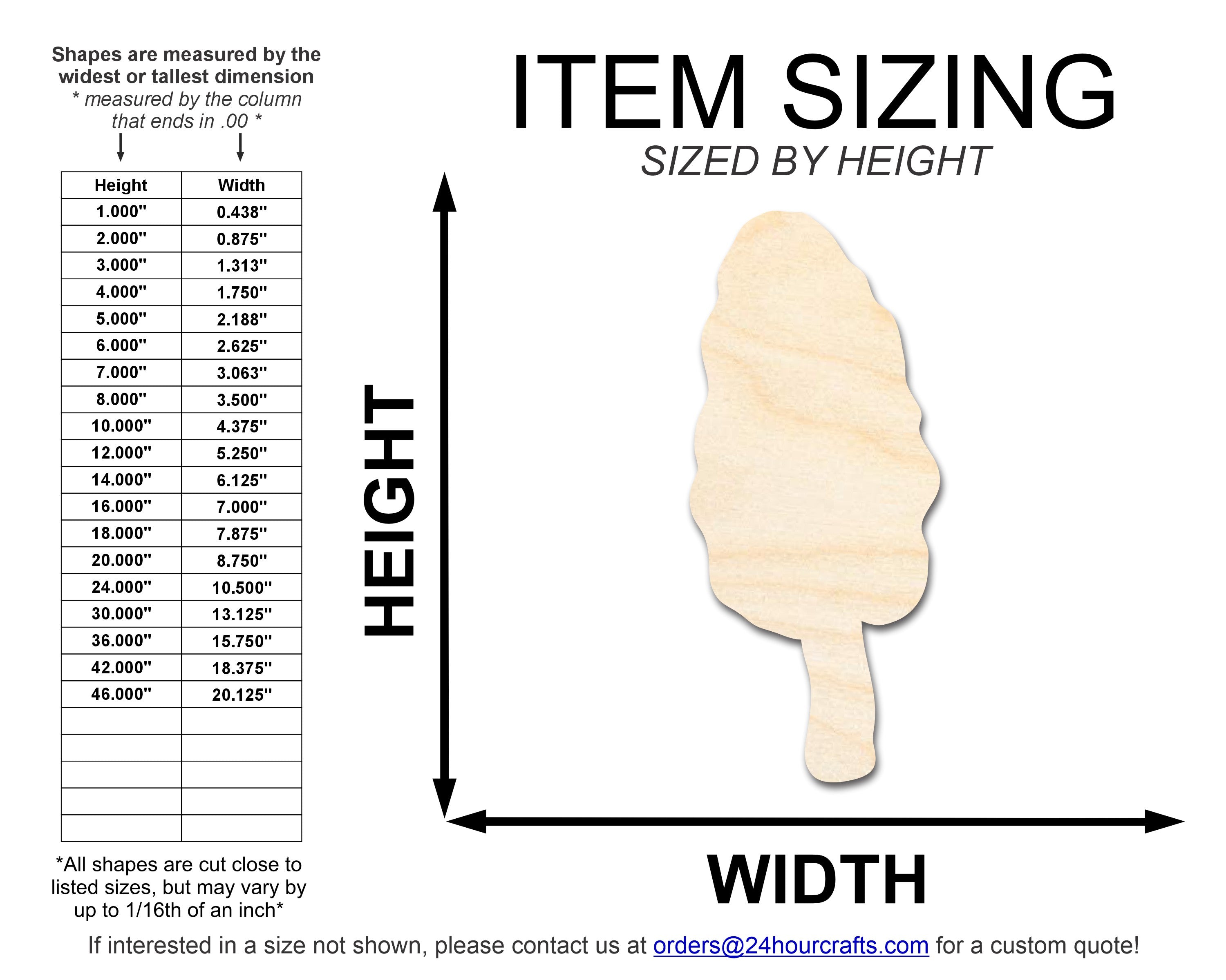 DIY Unfinished Morel Mushroom Shape Cutouts - Up to 46 Options