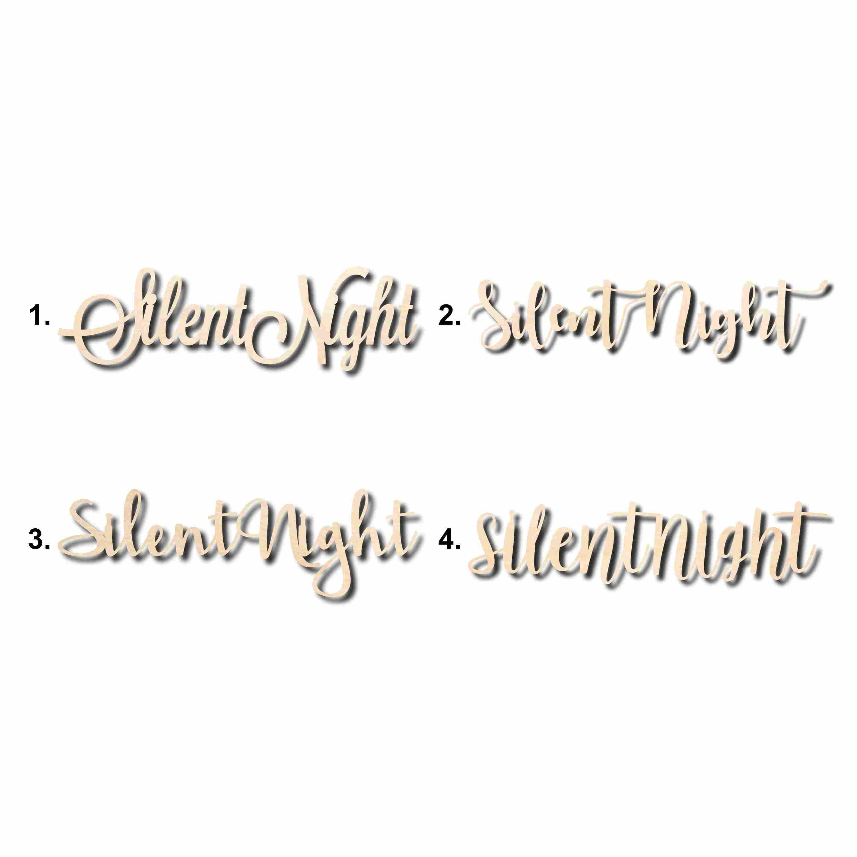 DIY Unfinished Wood Cutout for Slight Night Sign Home Decor Crafts