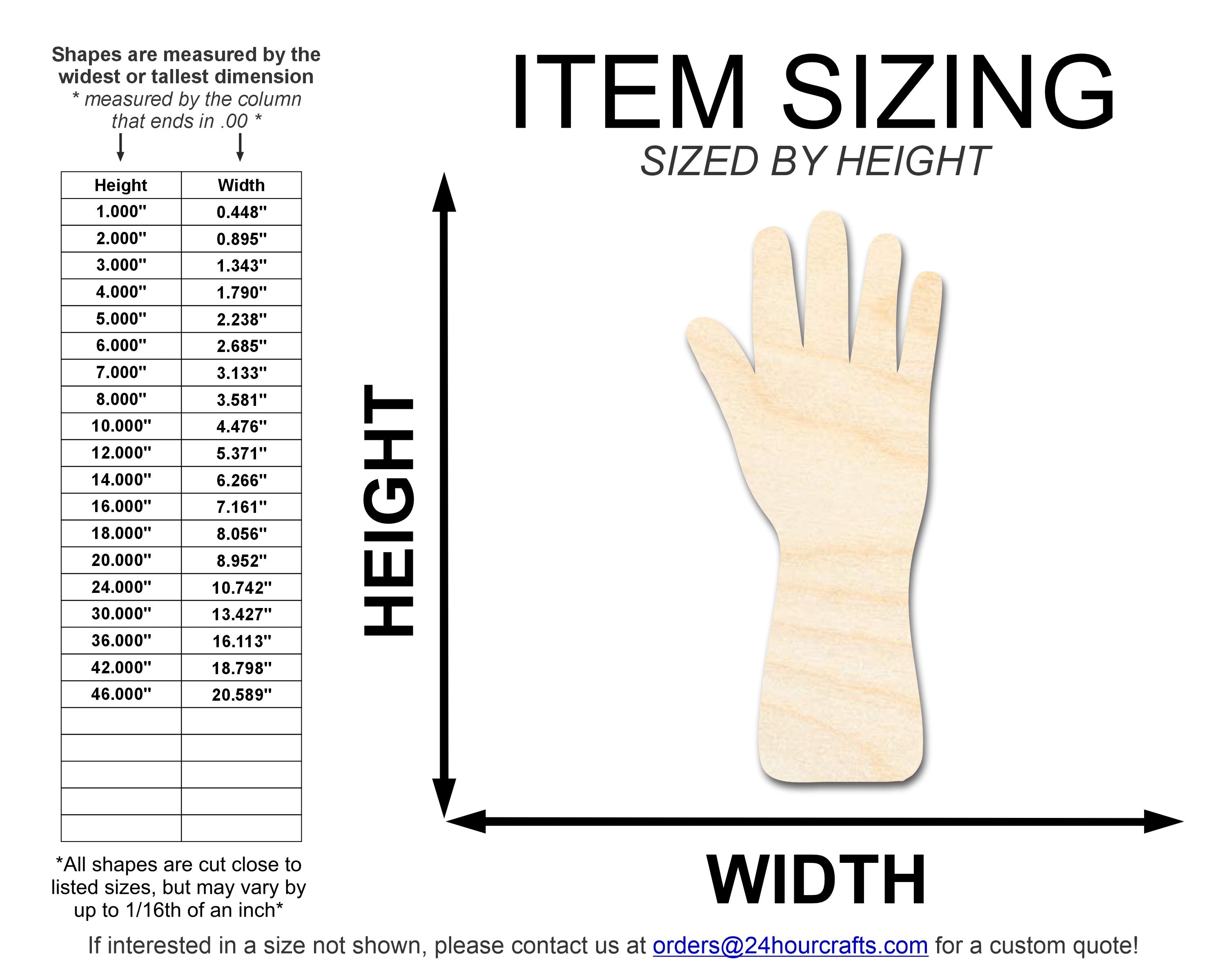 DIY Unfinished Garden Glove Shape Cutouts - Up to 46 Pieces for Crafts