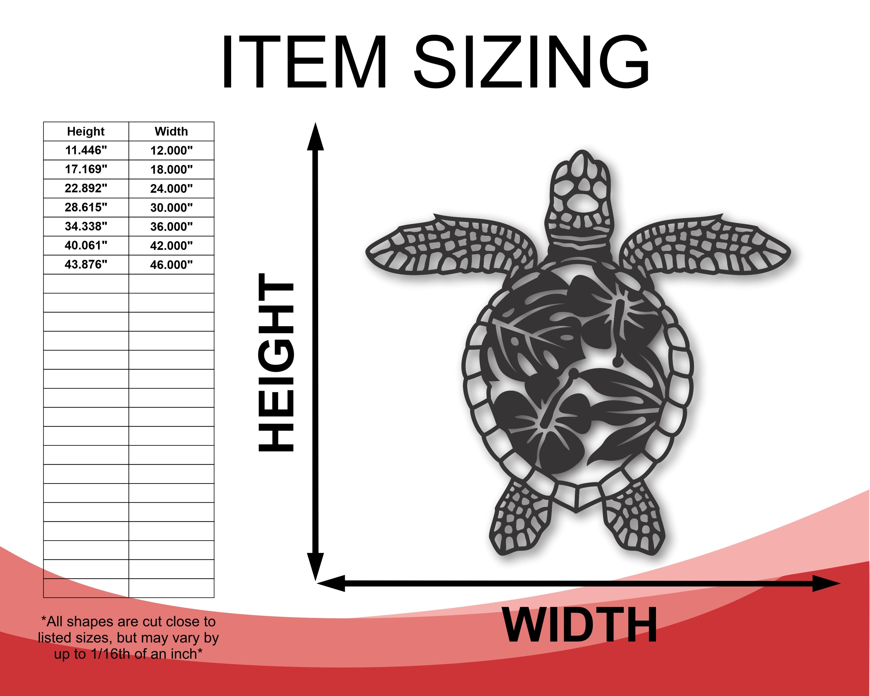 Exquisite Metal Sea Turtle Wall Art Decor with 15 Stunning Color Choices
