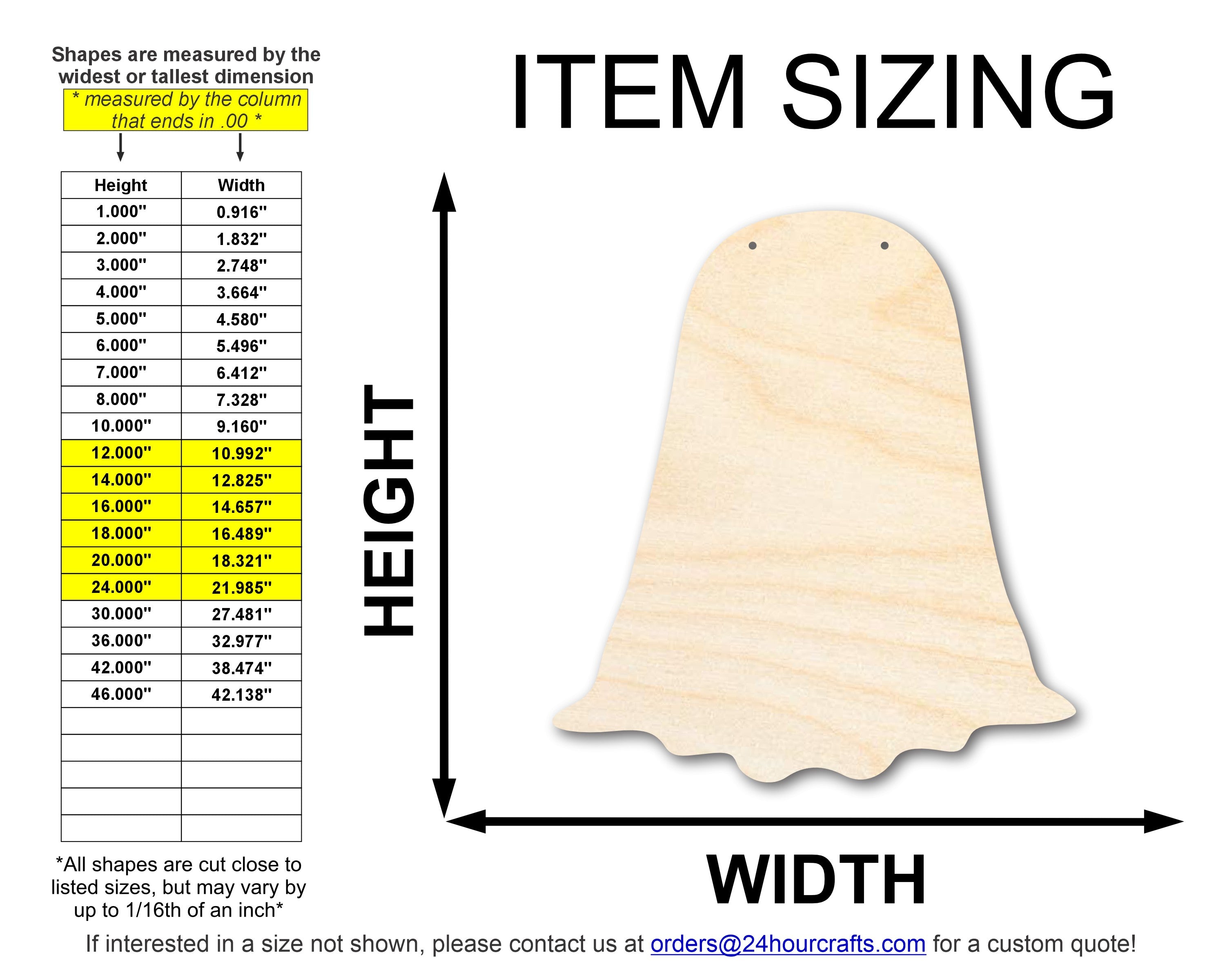 Unfinished DIY Craft Ghost Door Hanger - Up to 46 DIY Options for Your Door Decoration