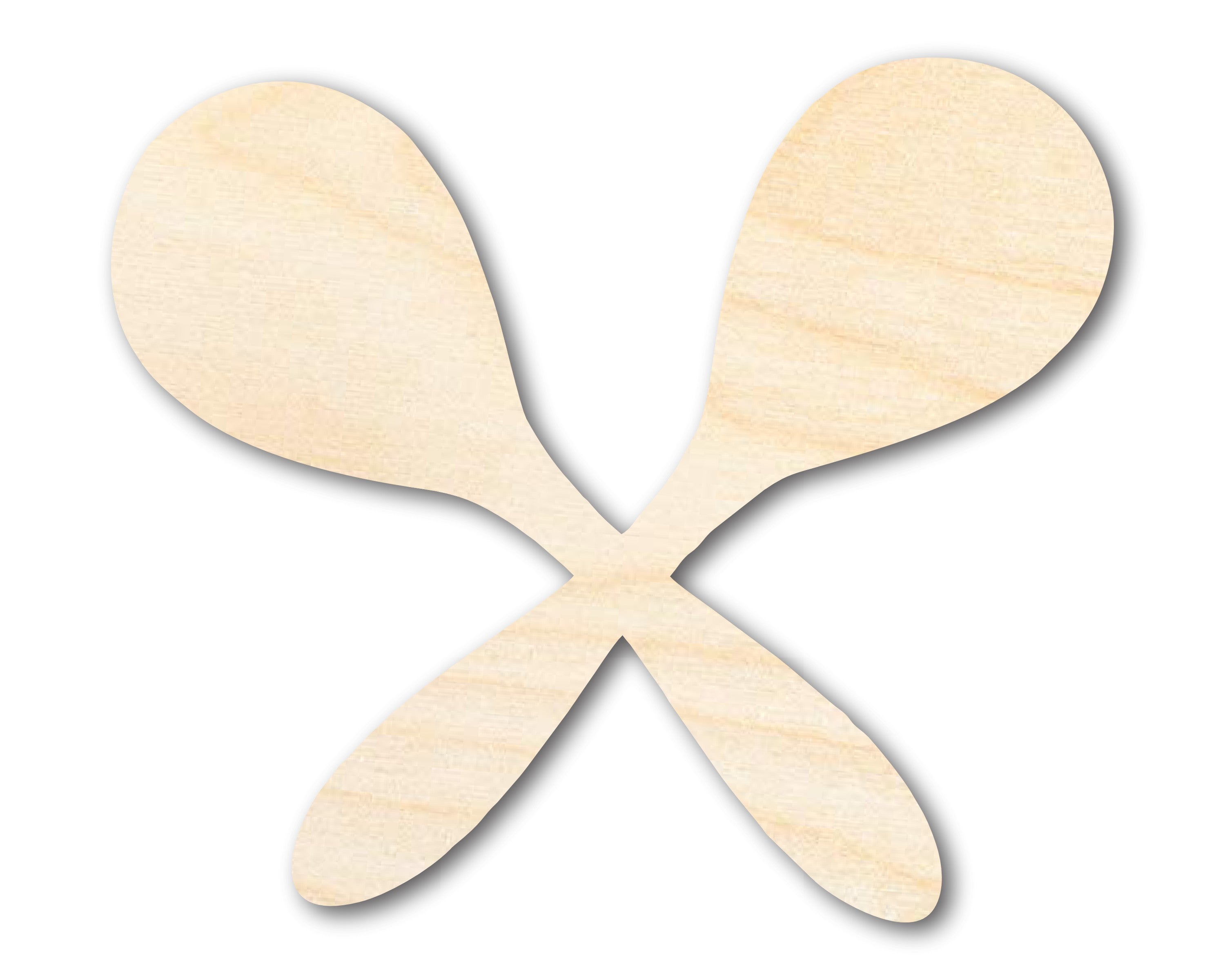 DIY Unfinished Maraca Shape Cutouts - Up to 46 Pieces for Your Craft Projects
