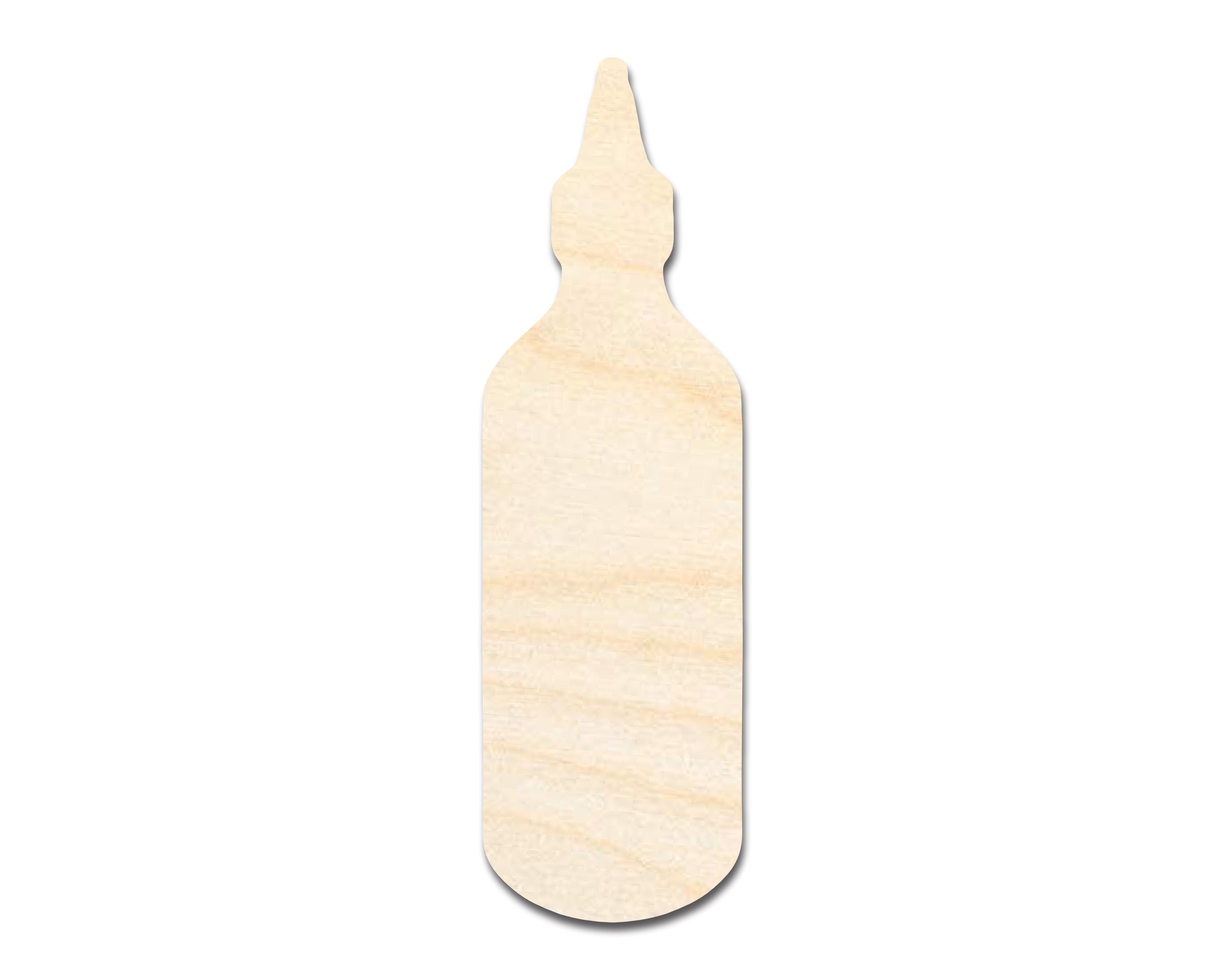 Unfinished DIY Craft Cutout in Sriracha Bottle Shape | Up to 46 Inches for Do - It - Yourself Projects
