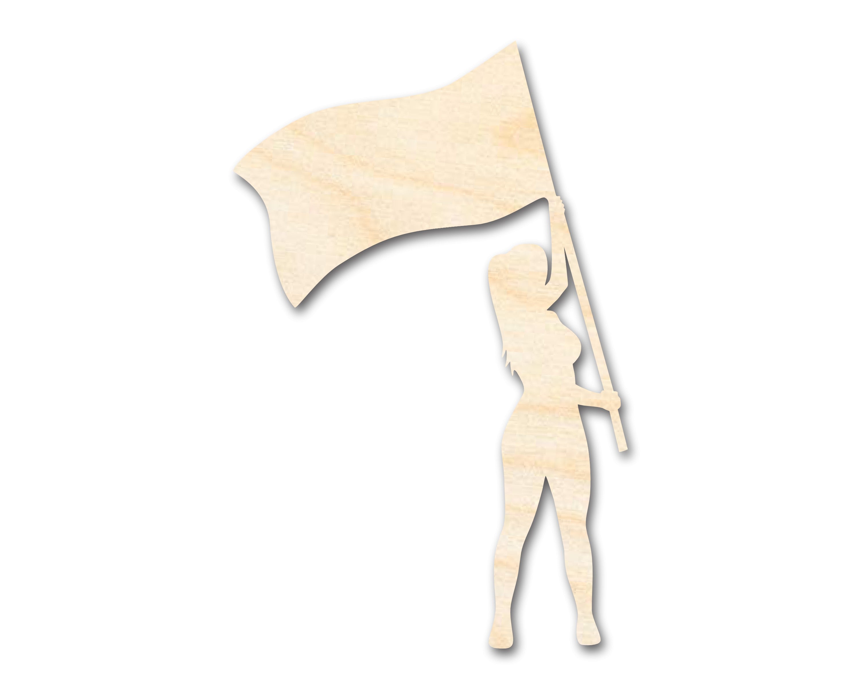Unfinished DIY Color Guard Craft Cutout Shapes Available up to 46 Inches