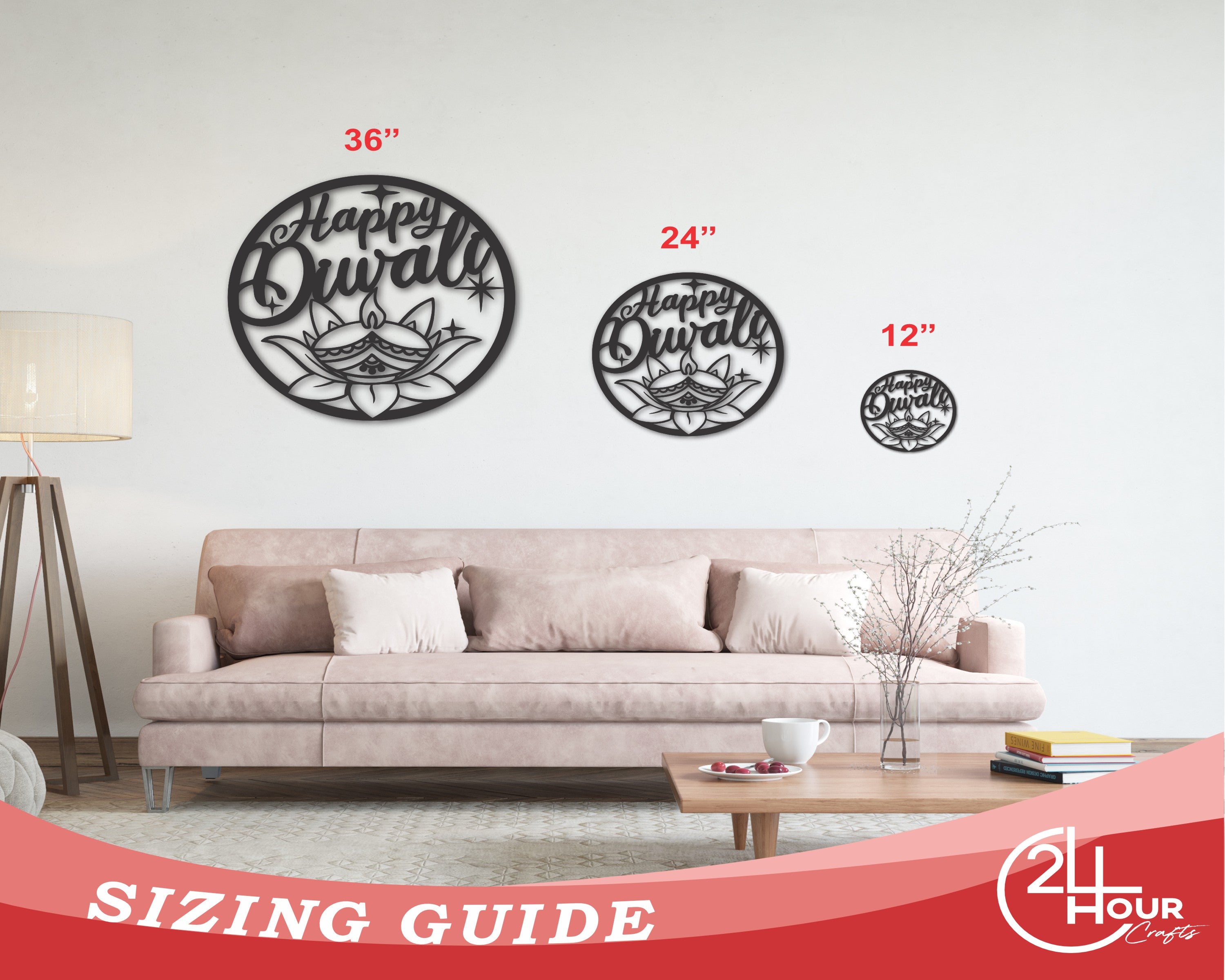 Diwali-themed Metal Wall Art Decor for Festive Celebrations