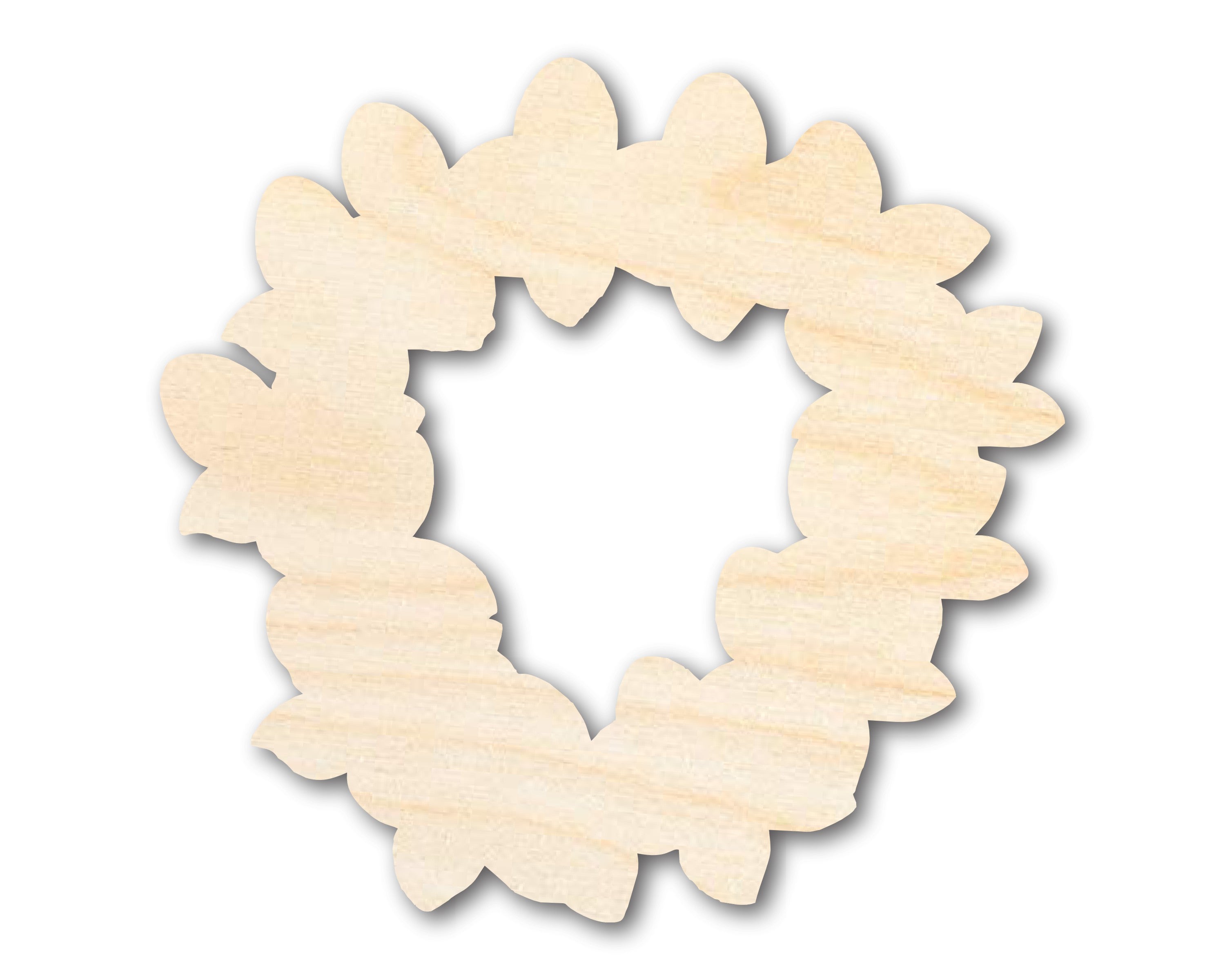 Unfinished DIY Hawaiian Lei Shape Craft Cutouts - Up to 46 Pieces for Do - It - Yourself Projects