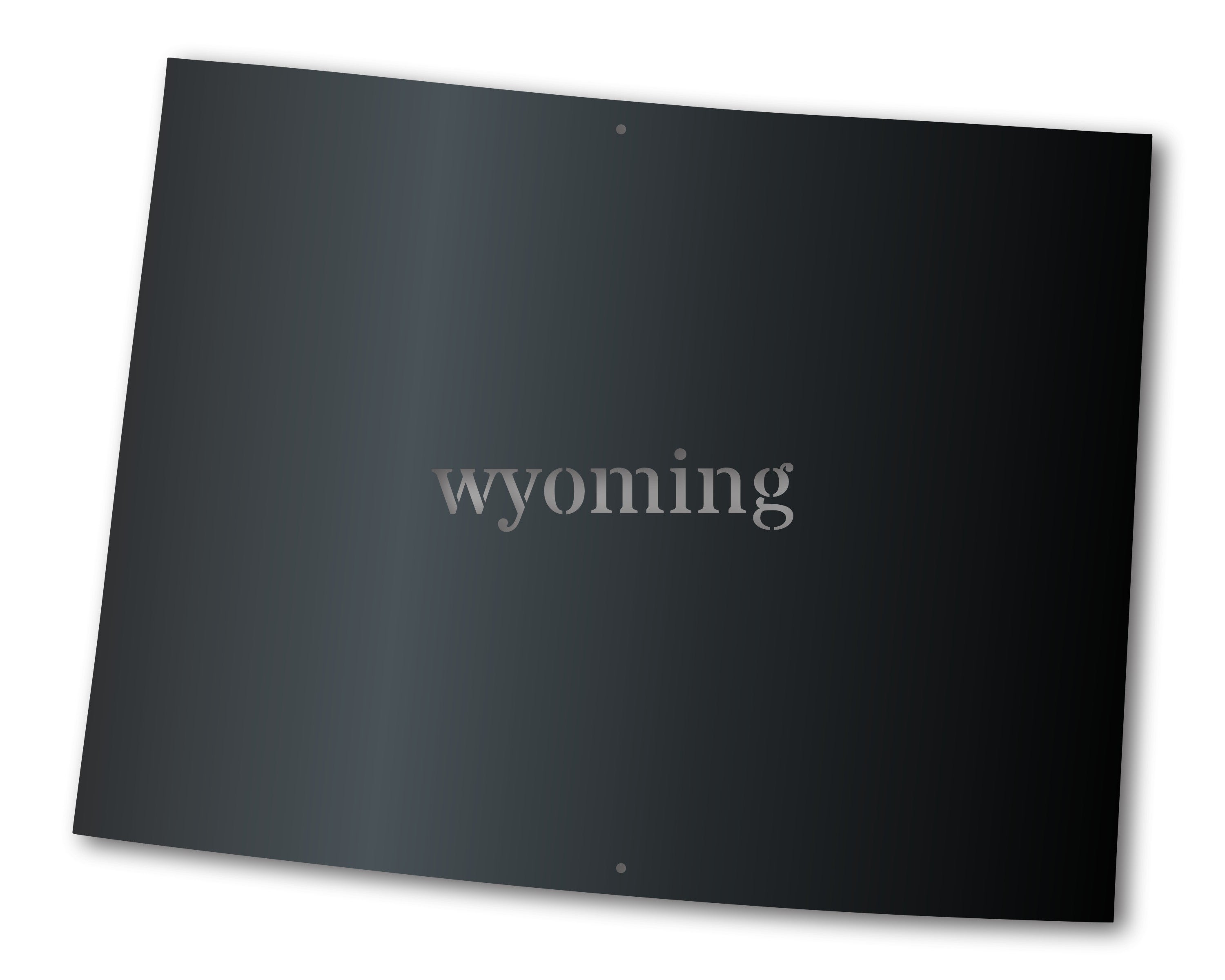 Customizable Metal Wall Art of Wyoming State Sign with 14 Different Color Choices for Home Decor