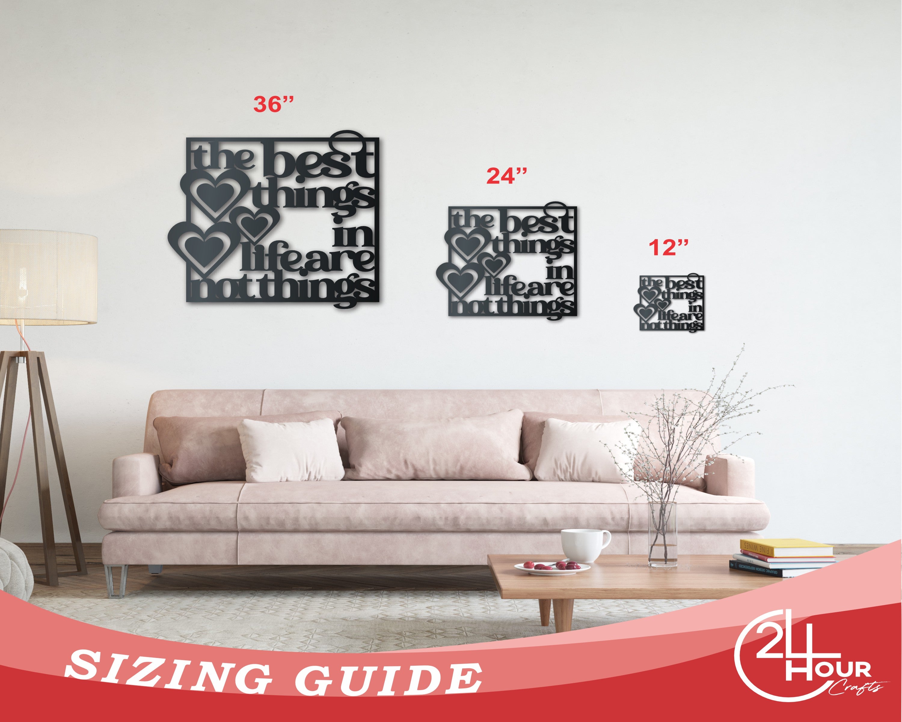 14 - Color Metal Wall Art - The Finest Life - Inspired Metal Sign