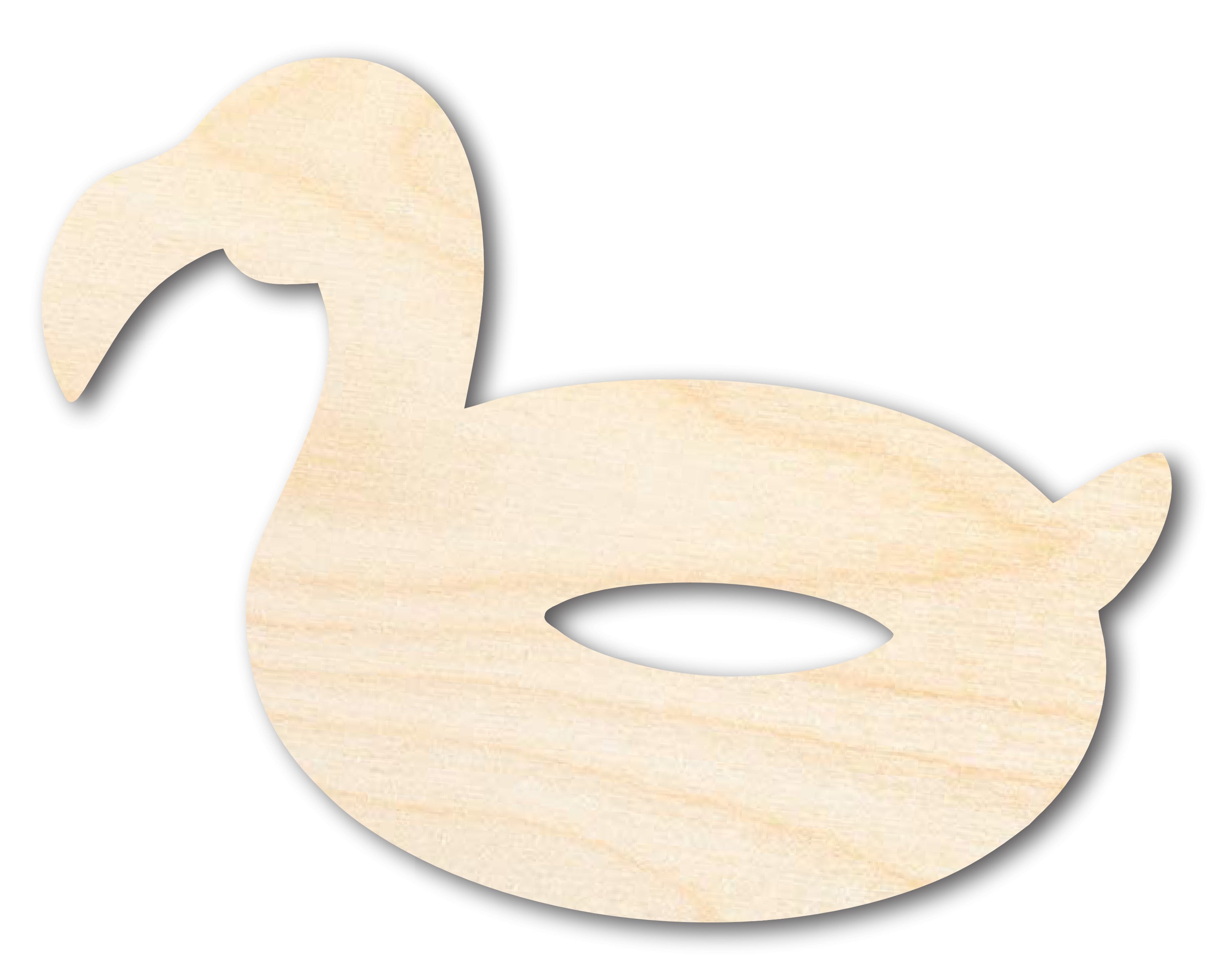 DIY Unfinished Flamingo-shaped Pool Float Cutouts - Up to 46 DIY Options